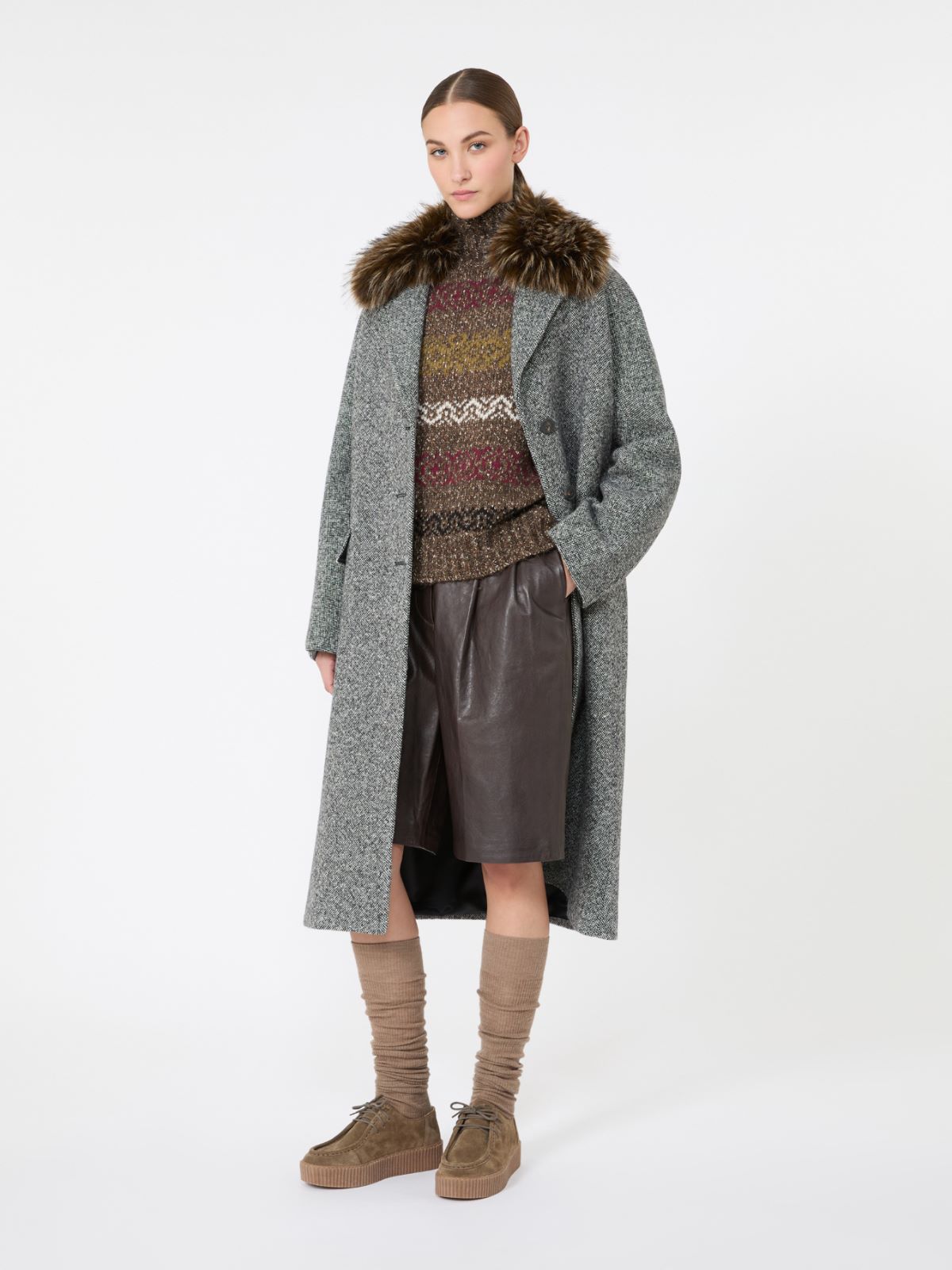 Wool-Cotton Turtleneck Sweater - Weekend Max Mara