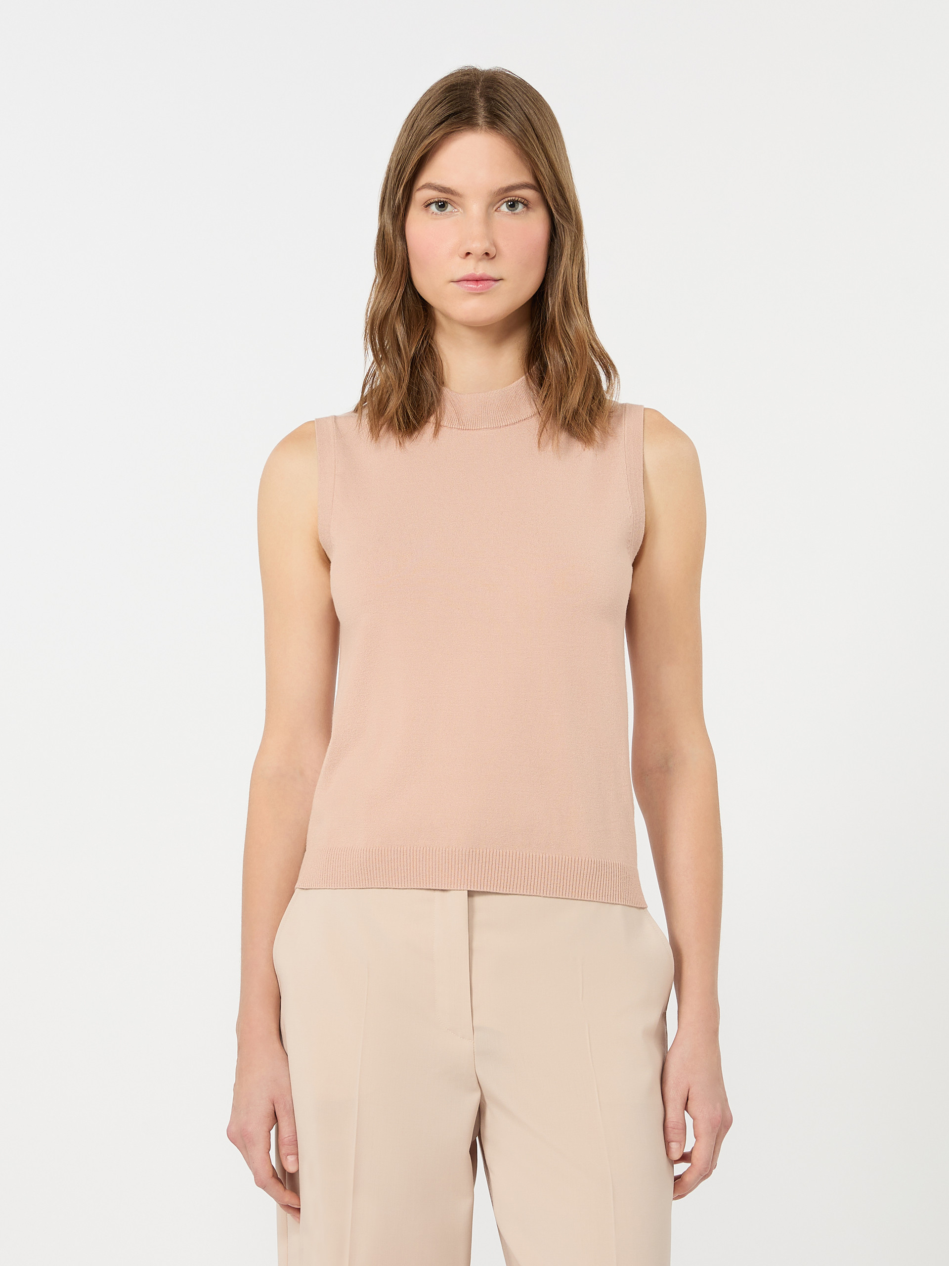Stretch viscose sweater, pink | Weekend Max Mara