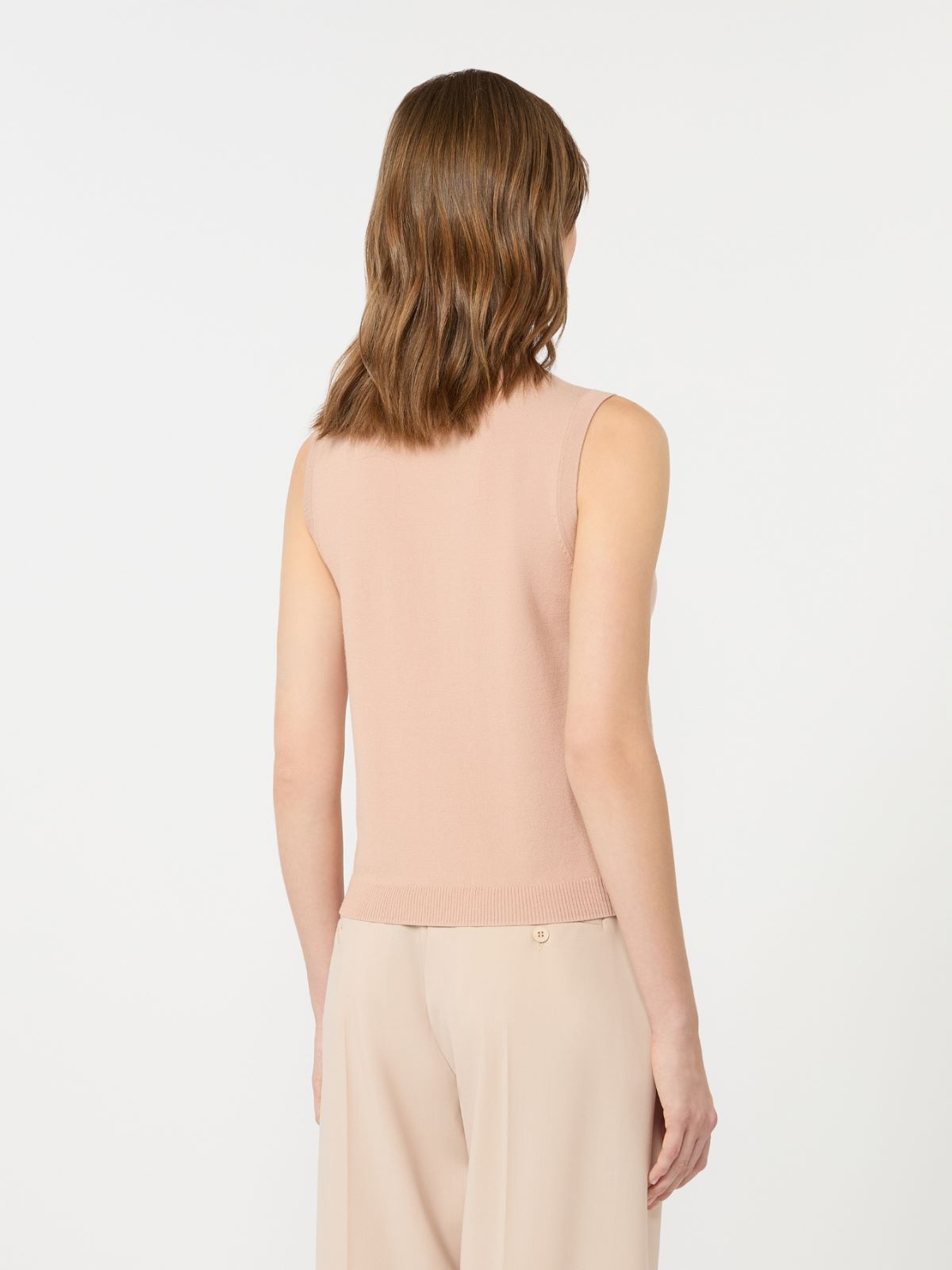 Stretch viscose sweater, pink | Weekend Max Mara