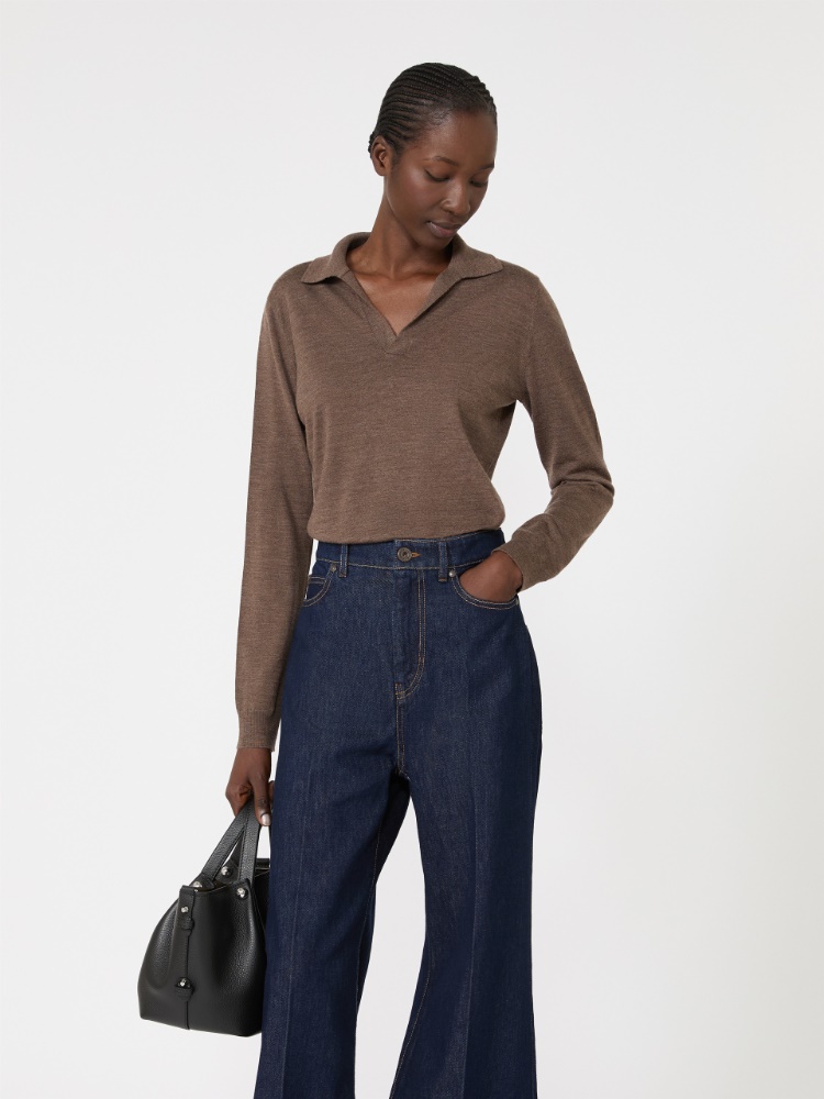 Wool and cashmere yarn polo shirt - Weekend Max Mara