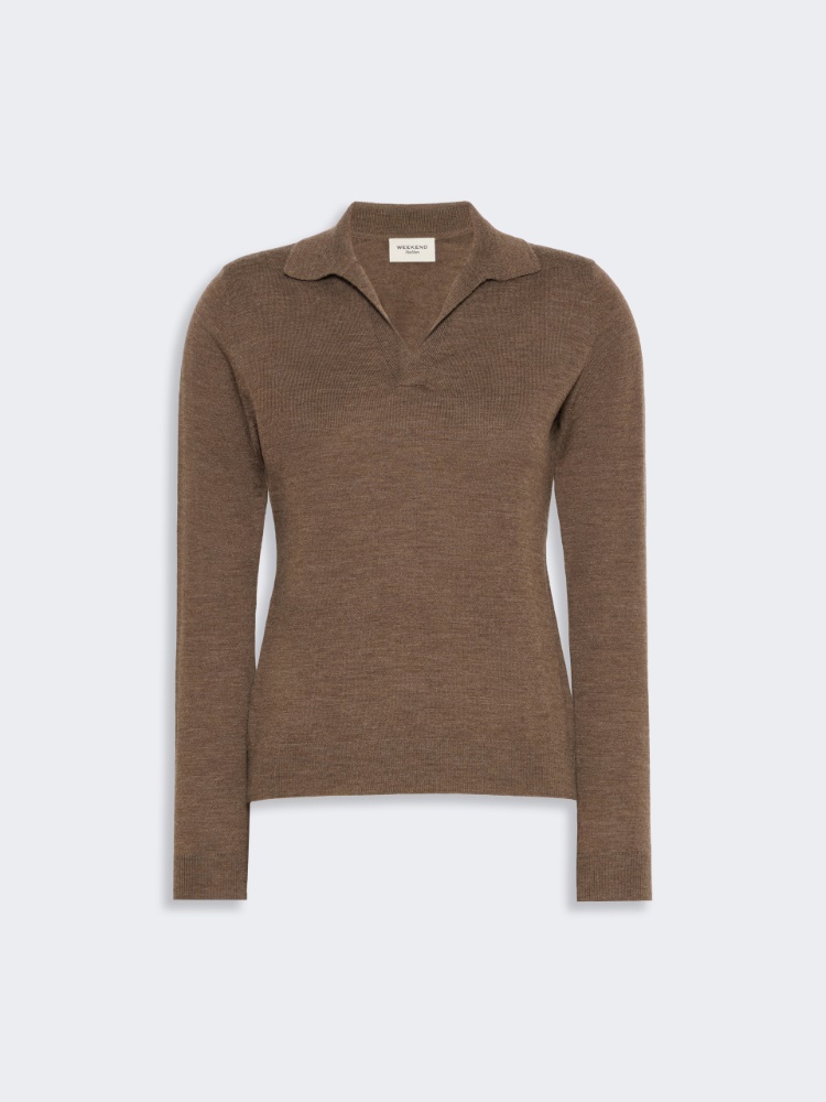 Wool and cashmere yarn polo shirt - Weekend Max Mara - 2