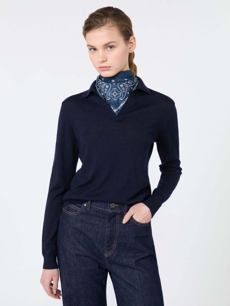 Wool and cashmere yarn polo shirt - Weekend Max Mara