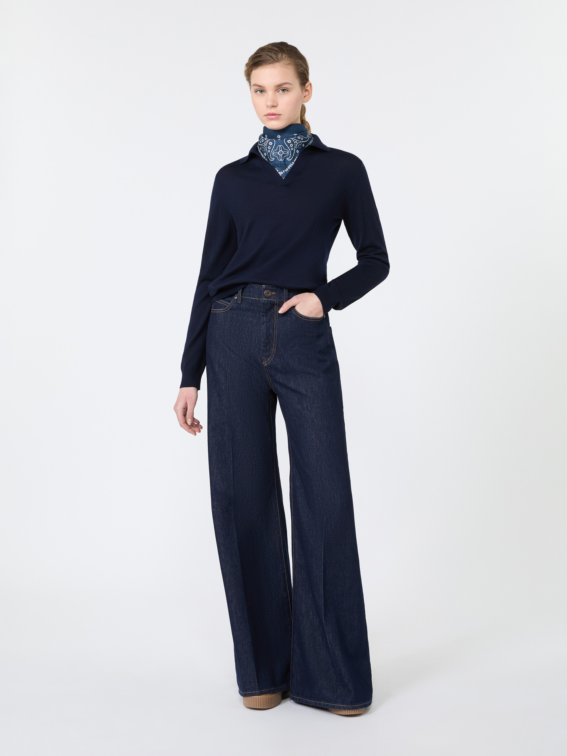 Wool and cashmere yarn polo shirt - Weekend Max Mara