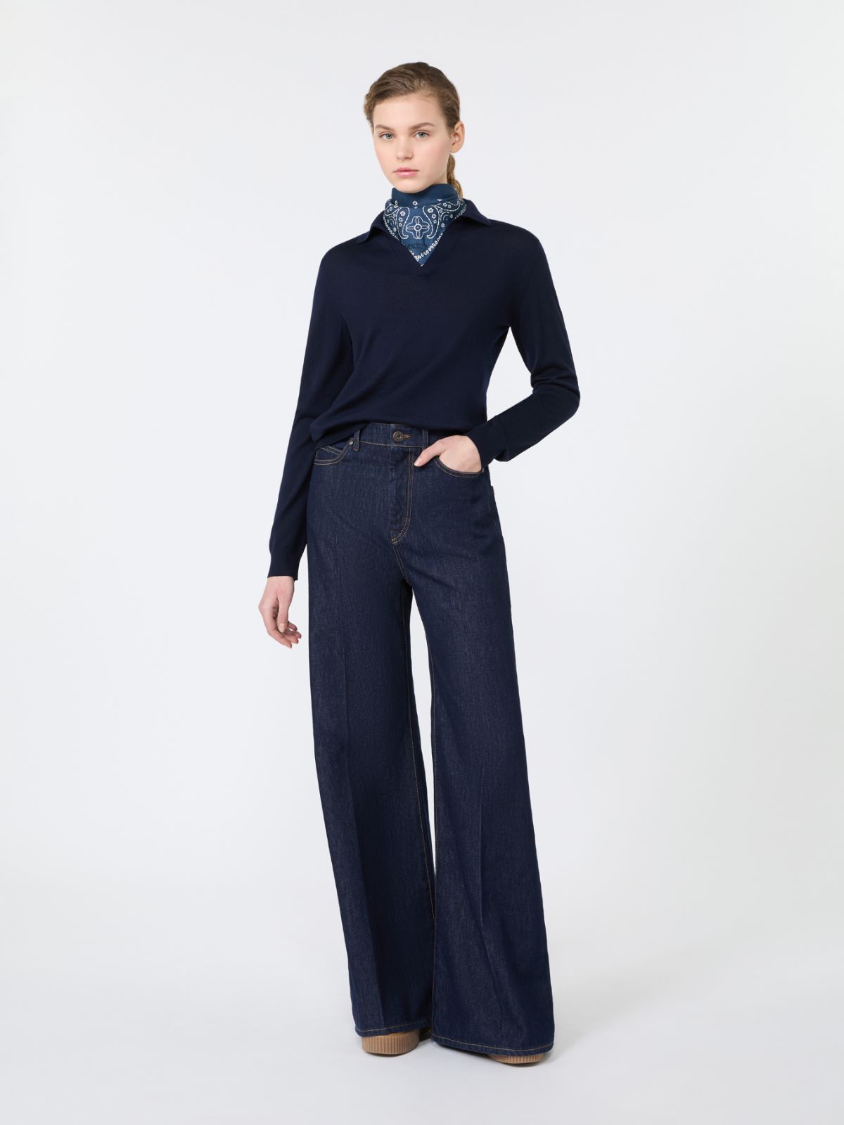 Wool and cashmere yarn polo shirt - Weekend Max Mara