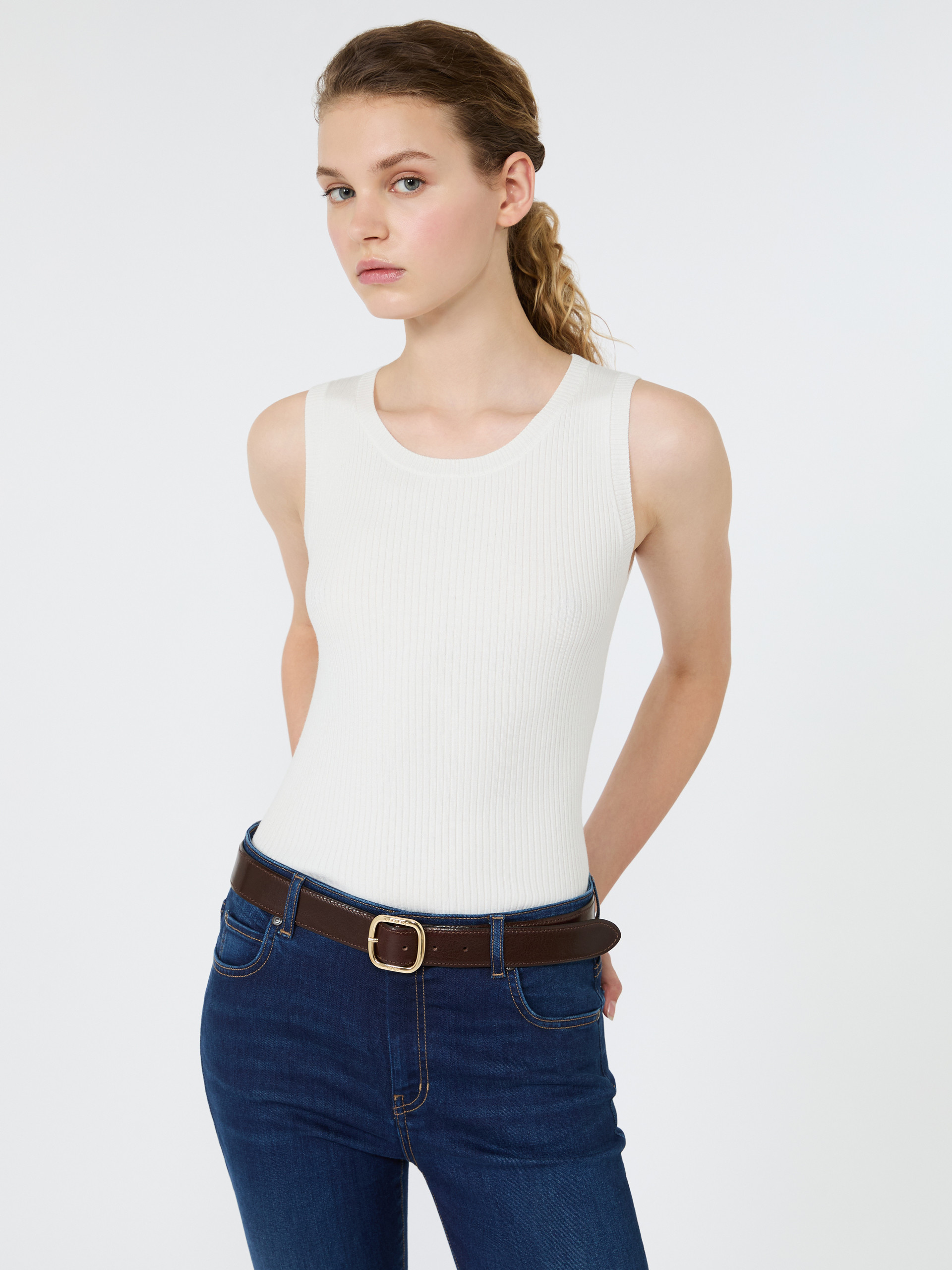 Sleeveless stretch viscose sweater - Weekend Max Mara - 4