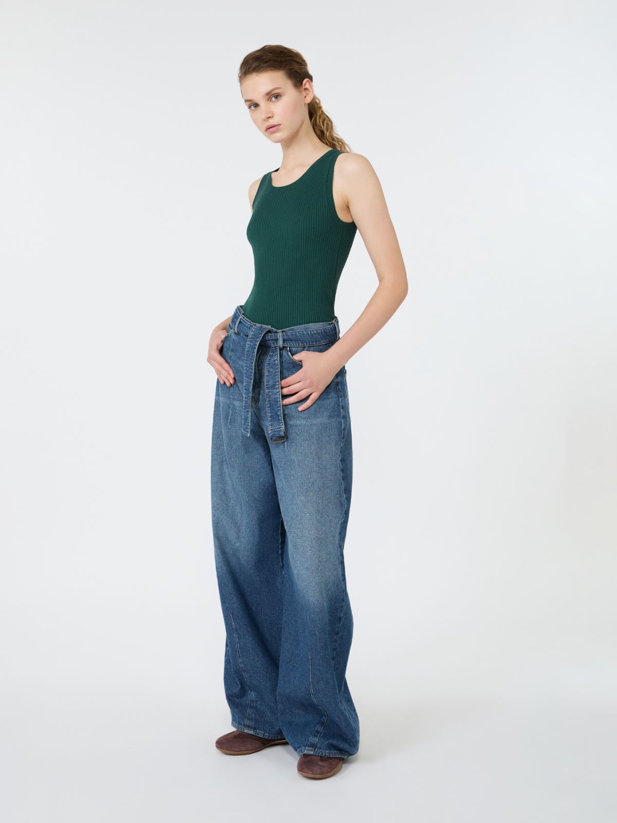 Sleeveless stretch viscose sweater - Weekend Max Mara