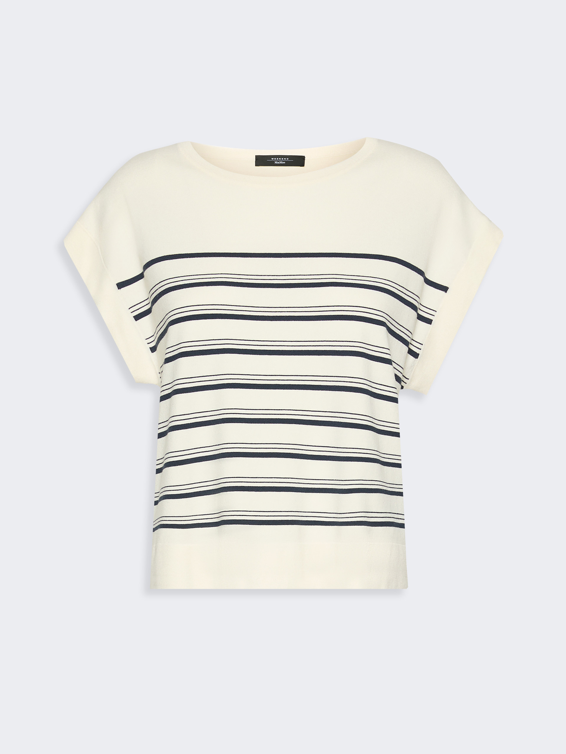 Short-sleeved viscose sweater - ECRU - Weekend Max Mara - 5