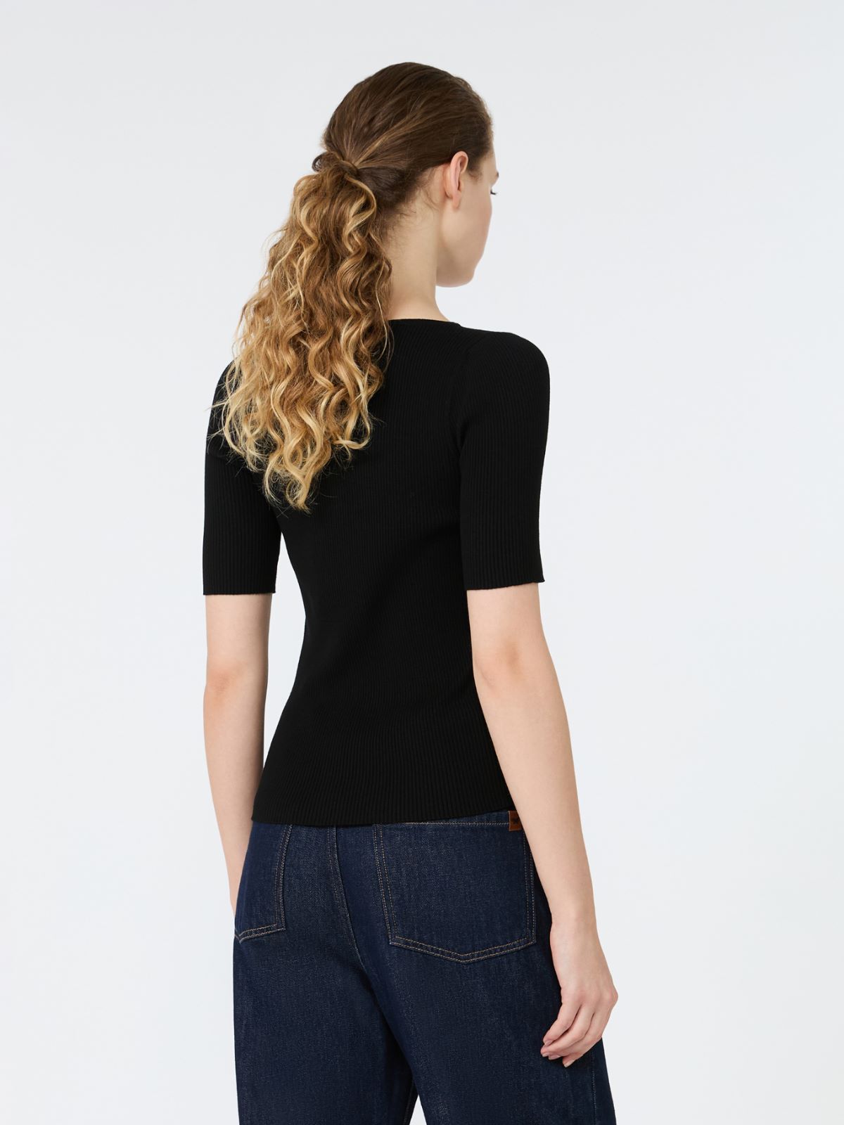 Slim-fit stretch viscose sweater - Weekend Max Mara - 3
