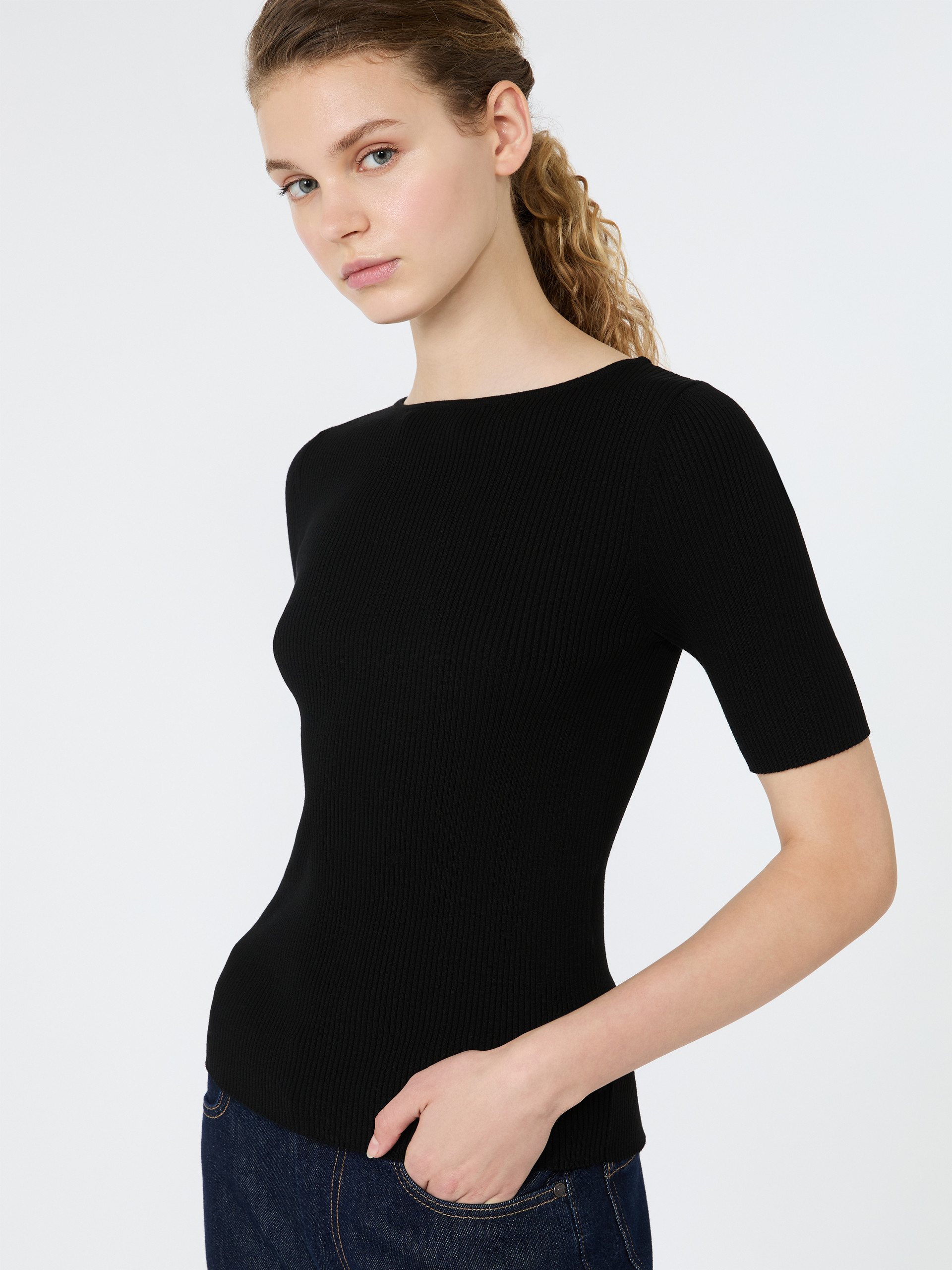 Slim-fit stretch viscose sweater - Weekend Max Mara - 4