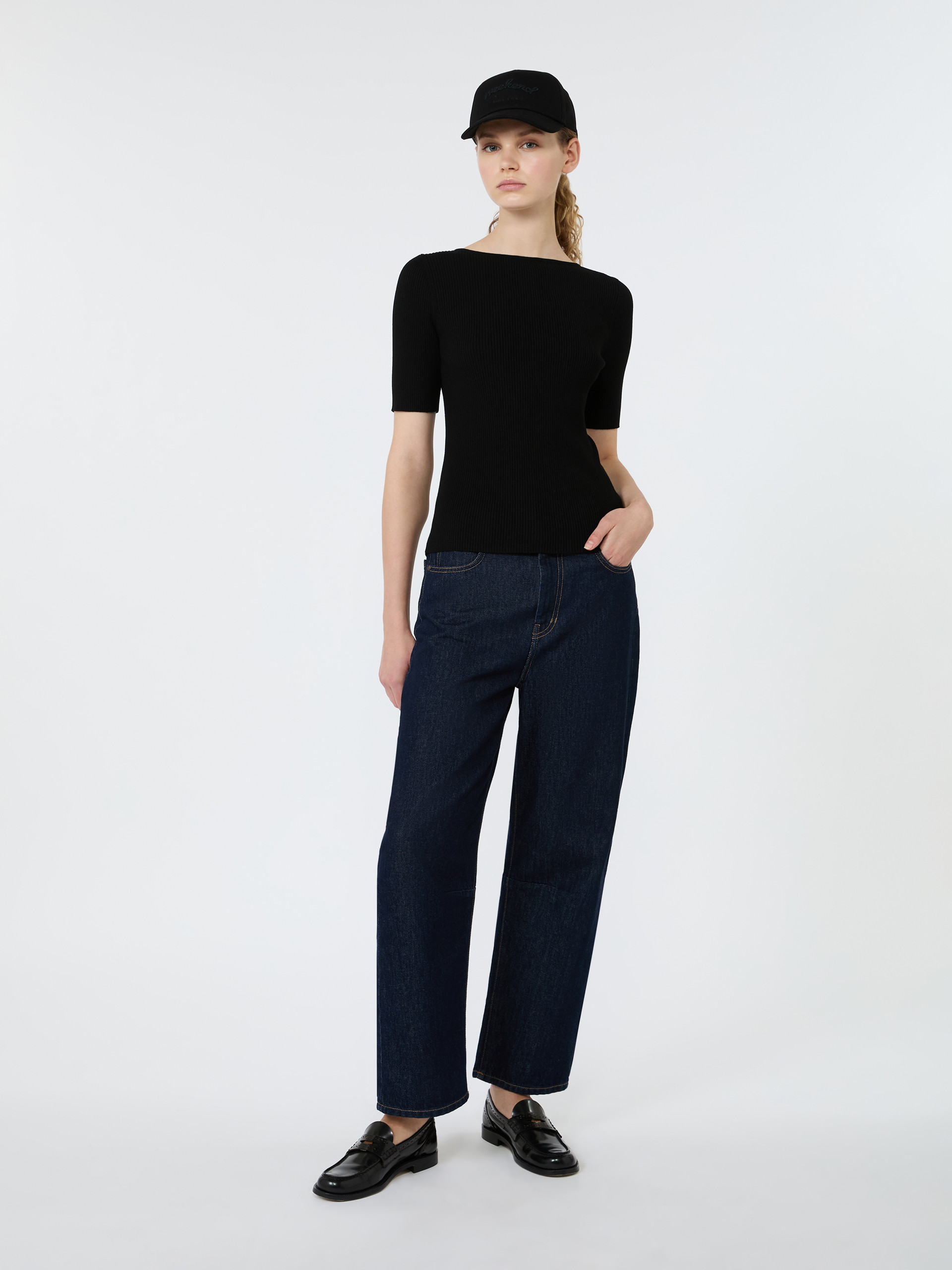 Slim-fit stretch viscose sweater - Weekend Max Mara