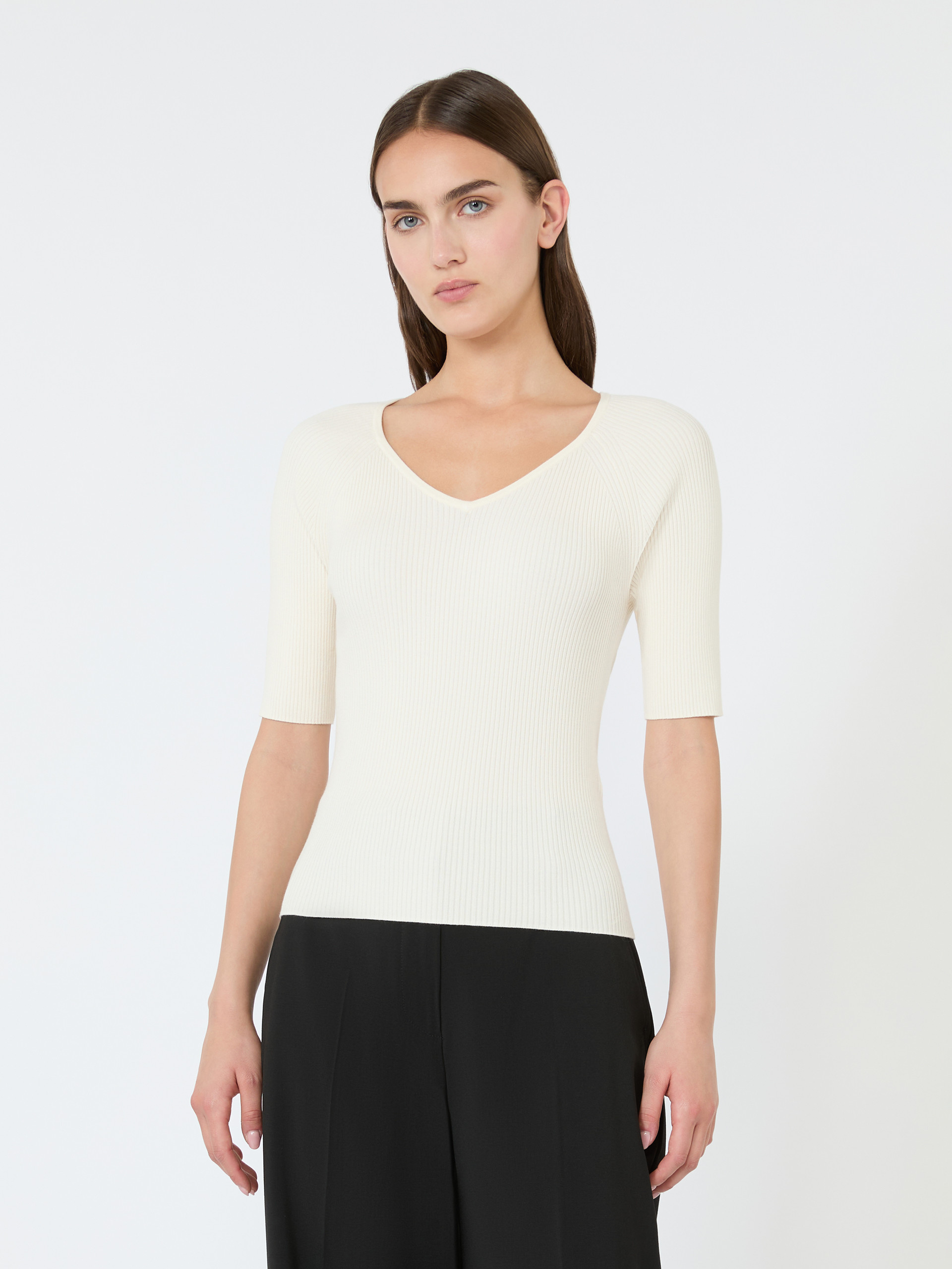 Rib-knit stretch viscose sweater - Weekend Max Mara - 2