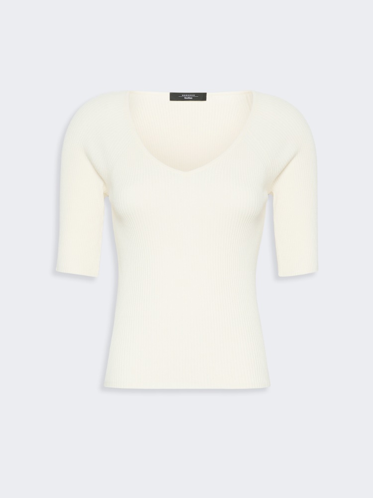 Maglia a coste in viscosa stretch - Weekend Max Mara