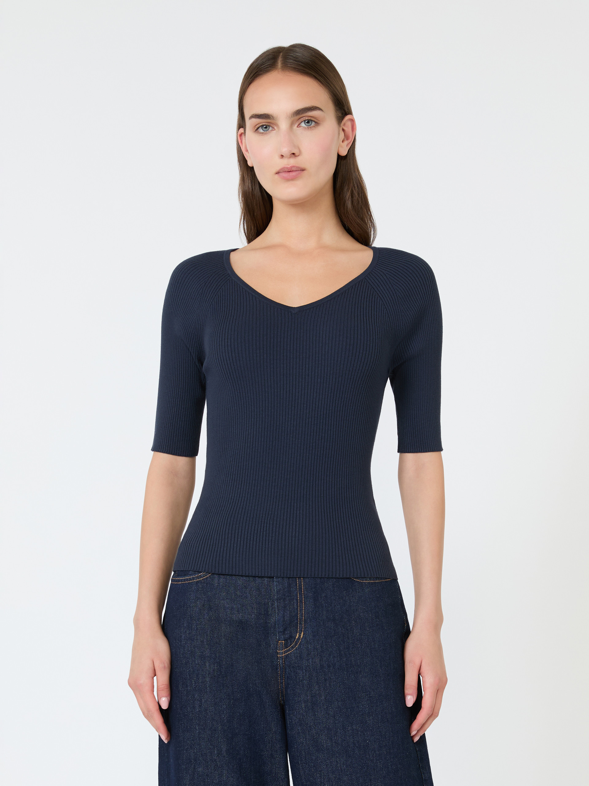 Rib-knit stretch viscose sweater - Weekend Max Mara - 2