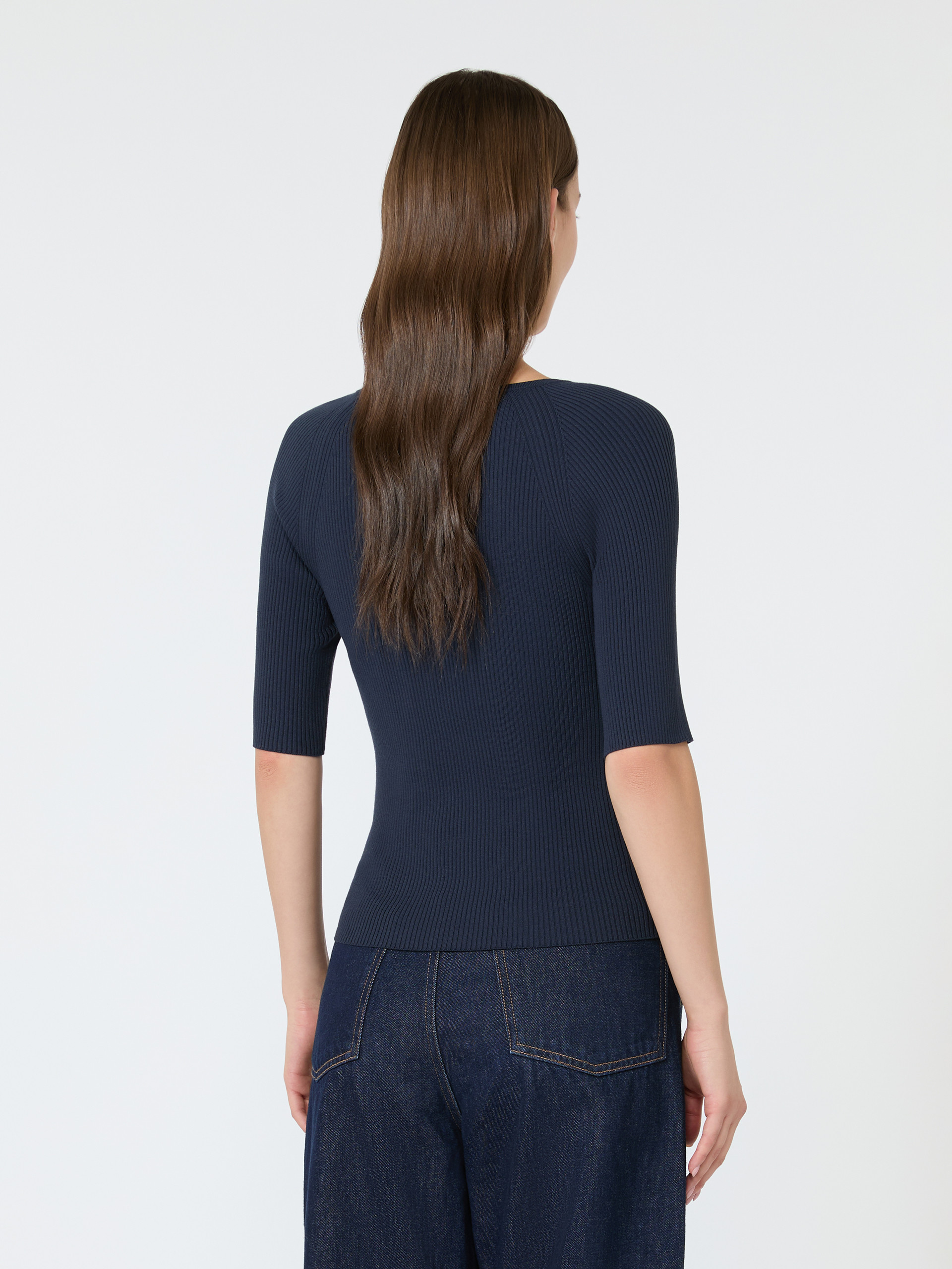 Rib-knit stretch viscose sweater - Weekend Max Mara - 3