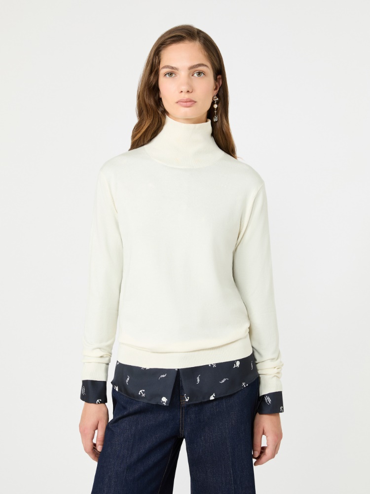 Wool and silk knit turtleneck - Weekend Max Mara
