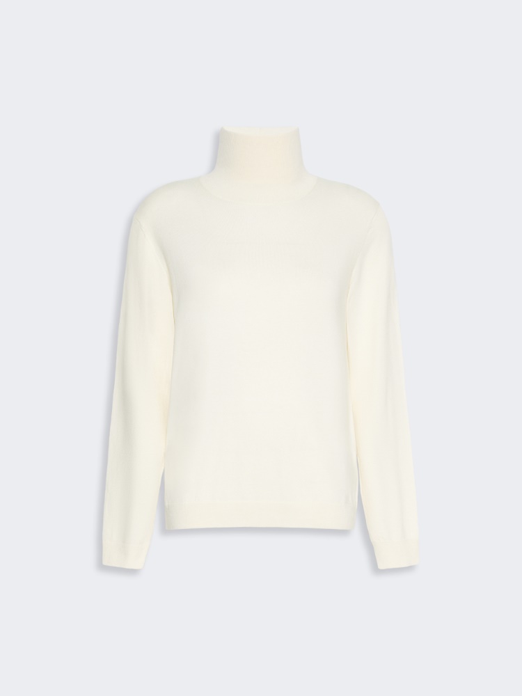 Wool and silk knit turtleneck - Weekend Max Mara - 2