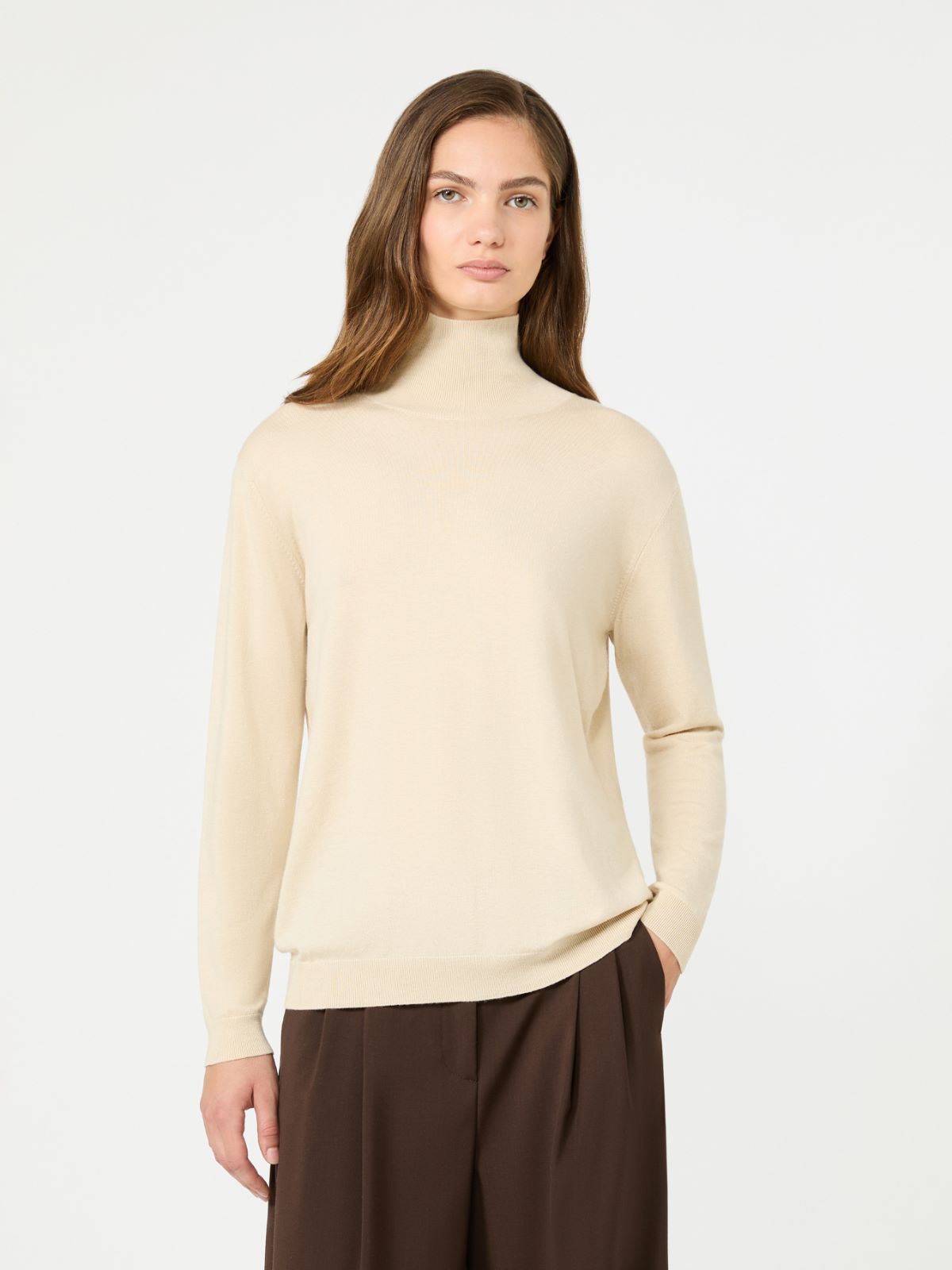 Wool and silk knit turtleneck - Weekend Max Mara - 2