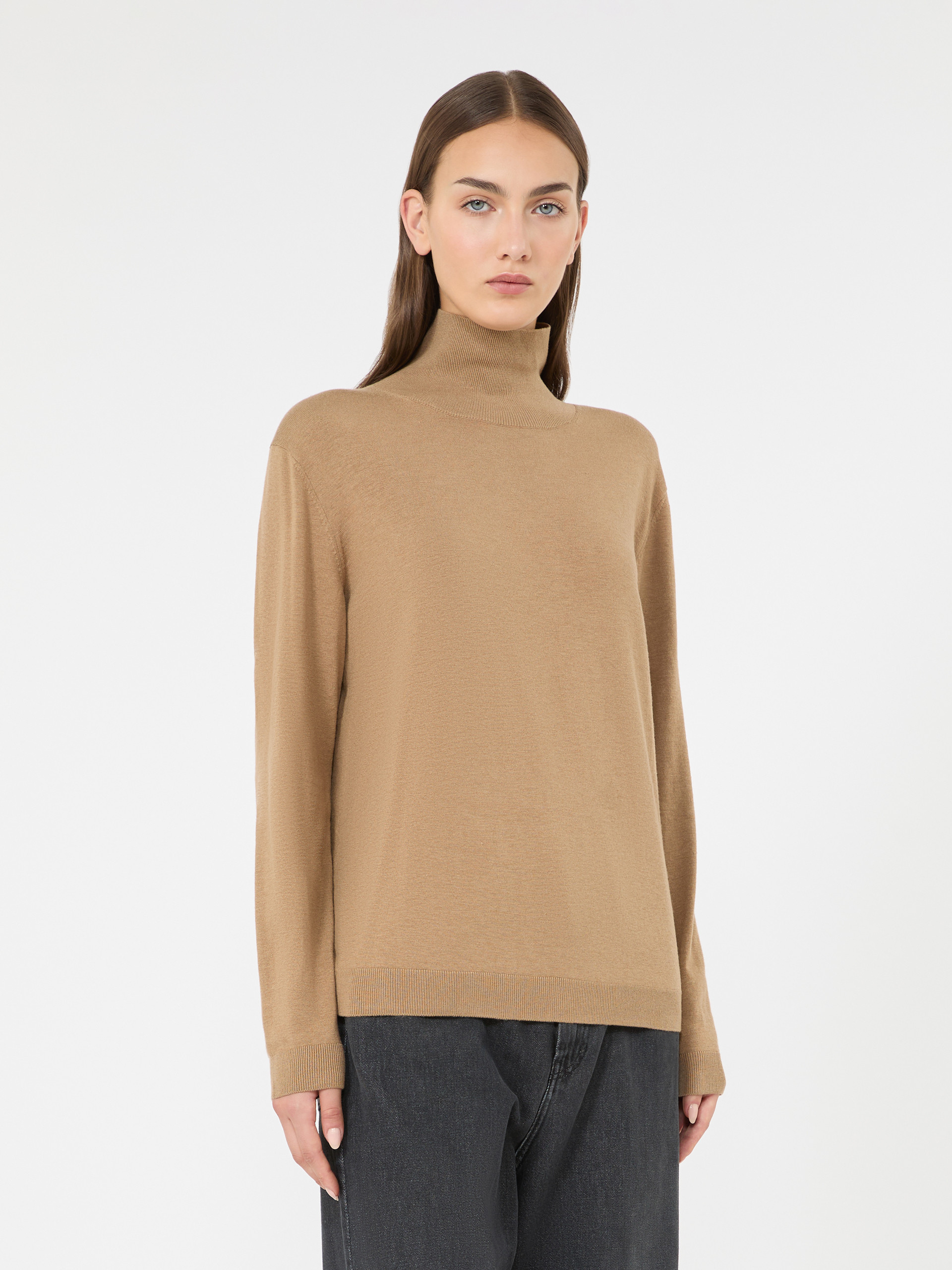 Wool and silk knit turtleneck - Weekend Max Mara - 2