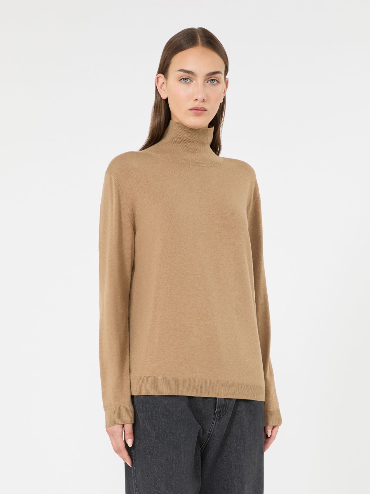 Wool and silk knit turtleneck - Weekend Max Mara - 2