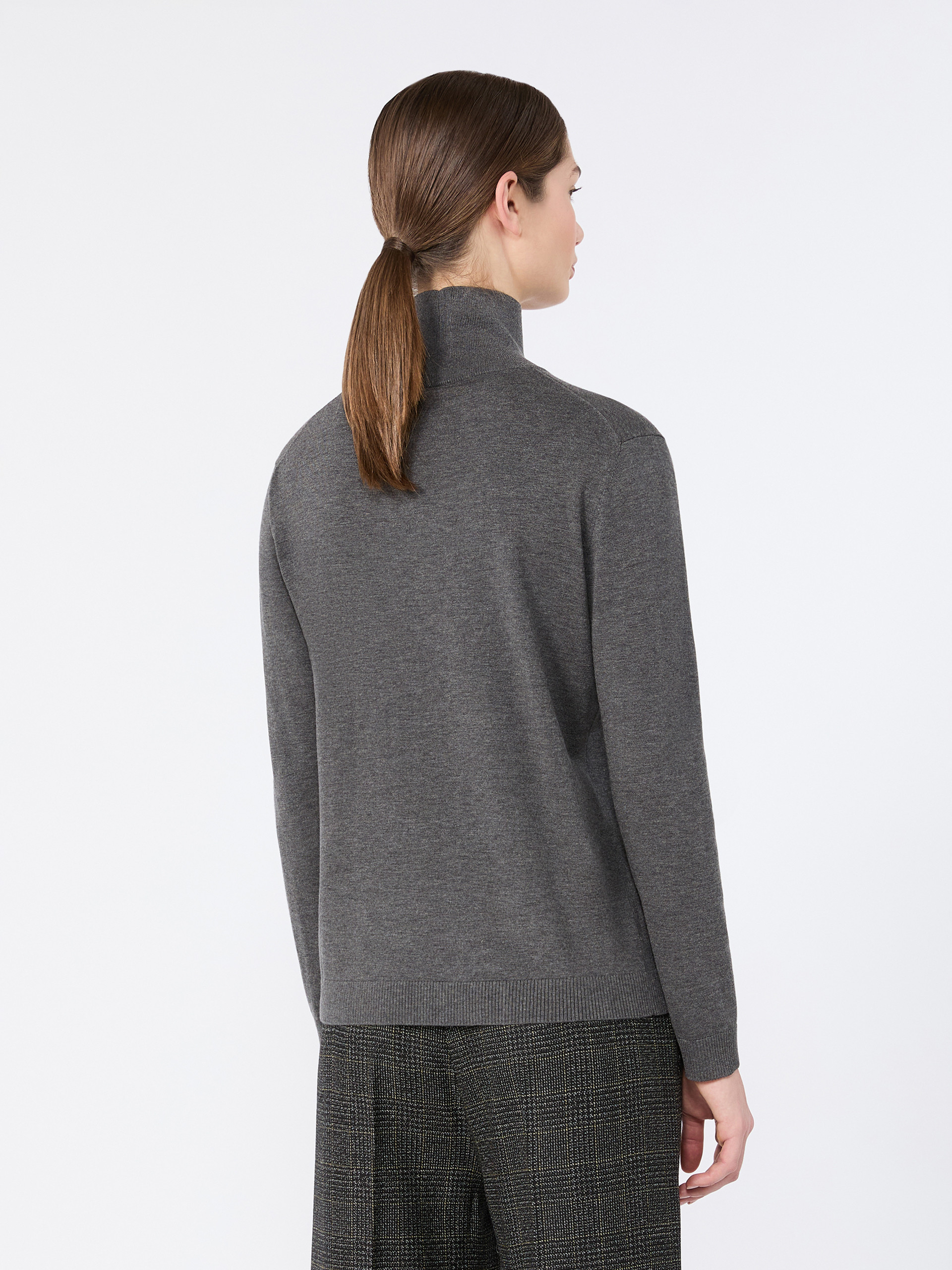 Wool and silk knit turtleneck - Weekend Max Mara - 3