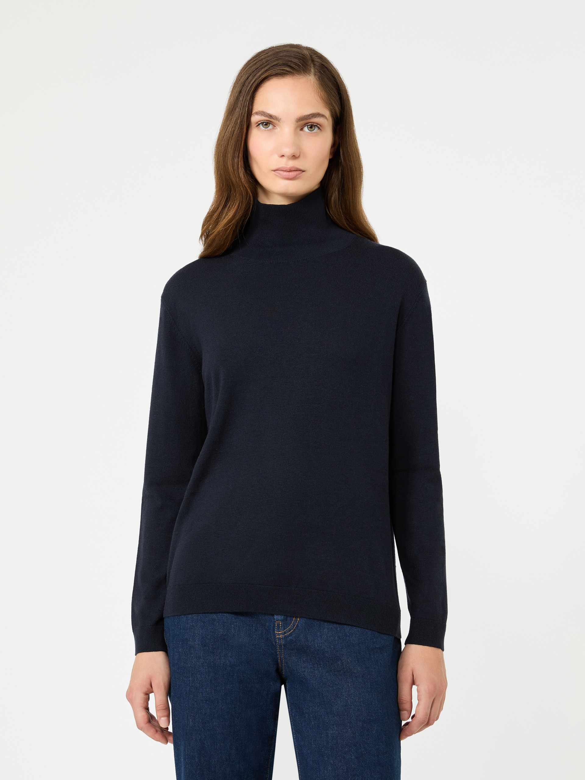 Wool and silk knit turtleneck - Weekend Max Mara - 2