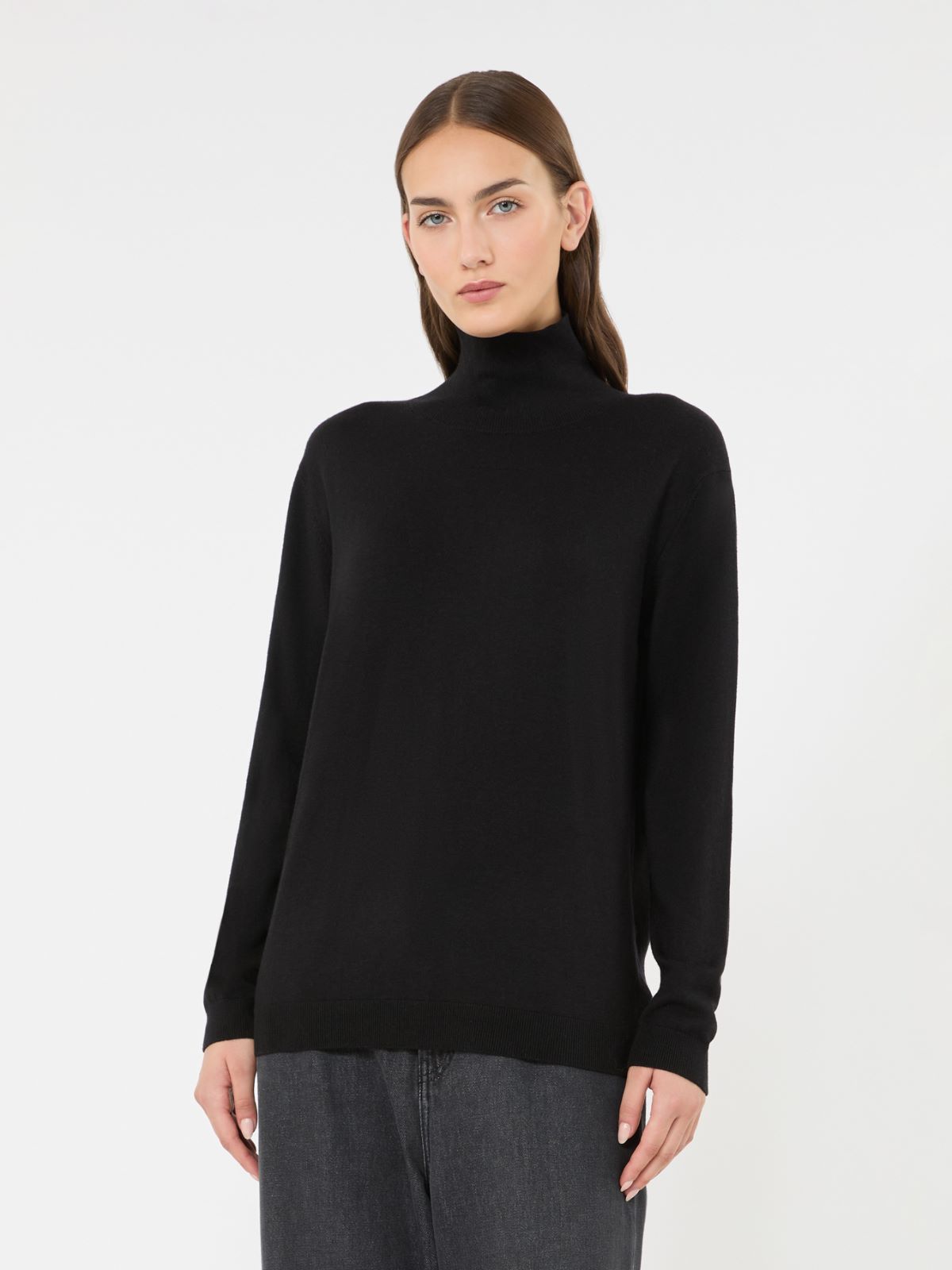 Wool and silk knit turtleneck - Weekend Max Mara - 2