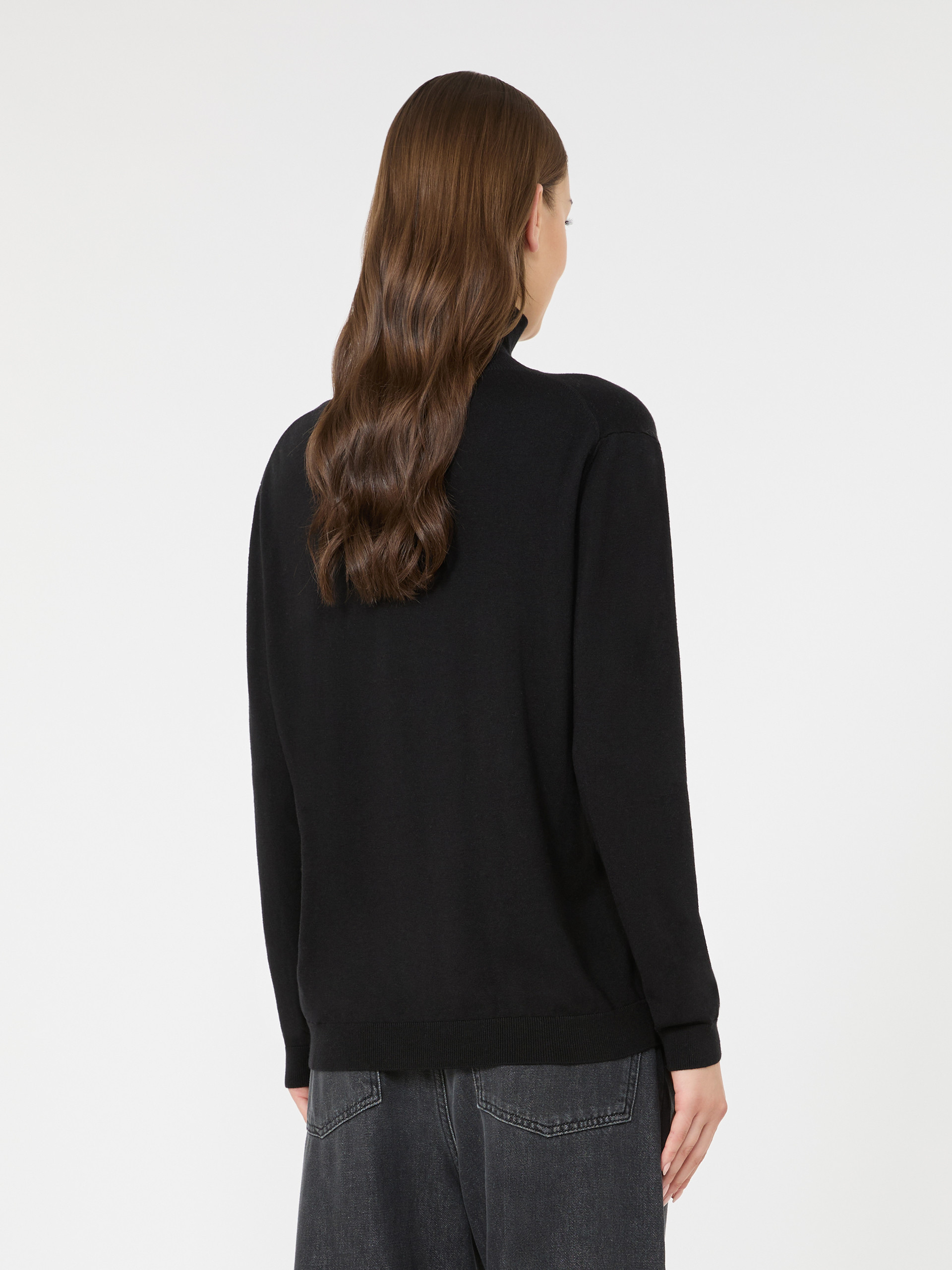 Wool and silk knit turtleneck - Weekend Max Mara - 3