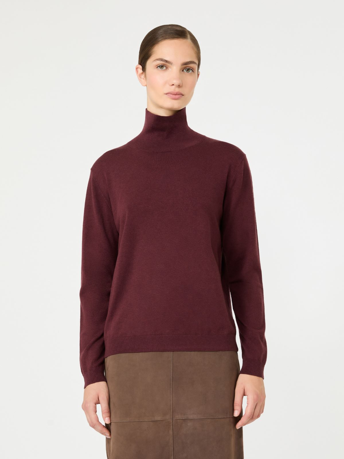Wool and silk knit turtleneck - Weekend Max Mara - 2