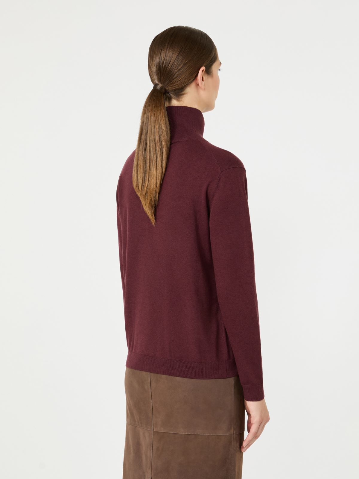Wool and silk knit turtleneck - Weekend Max Mara - 3