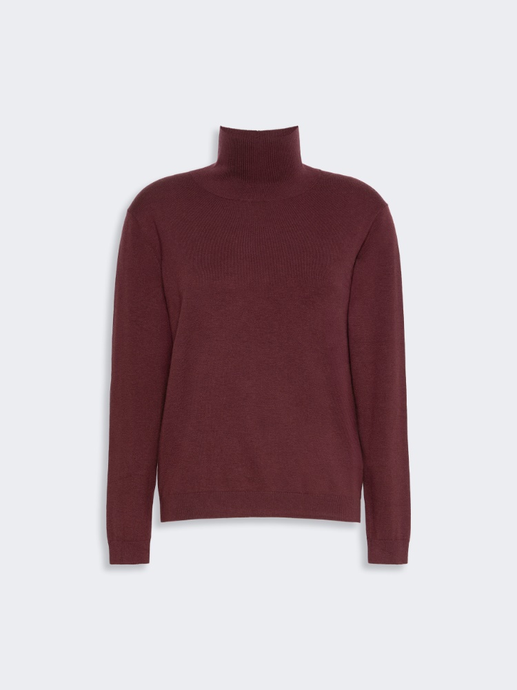 Wool and silk knit turtleneck - Weekend Max Mara - 2