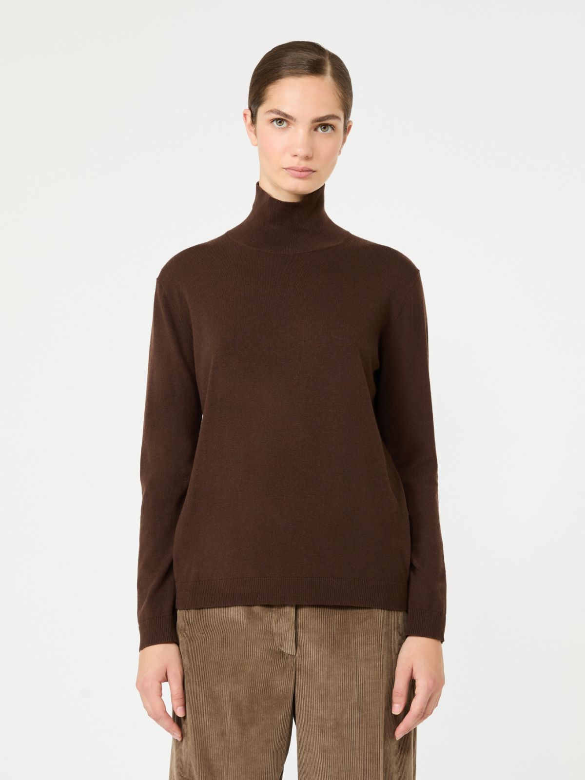 Wool and silk knit turtleneck - Weekend Max Mara - 2