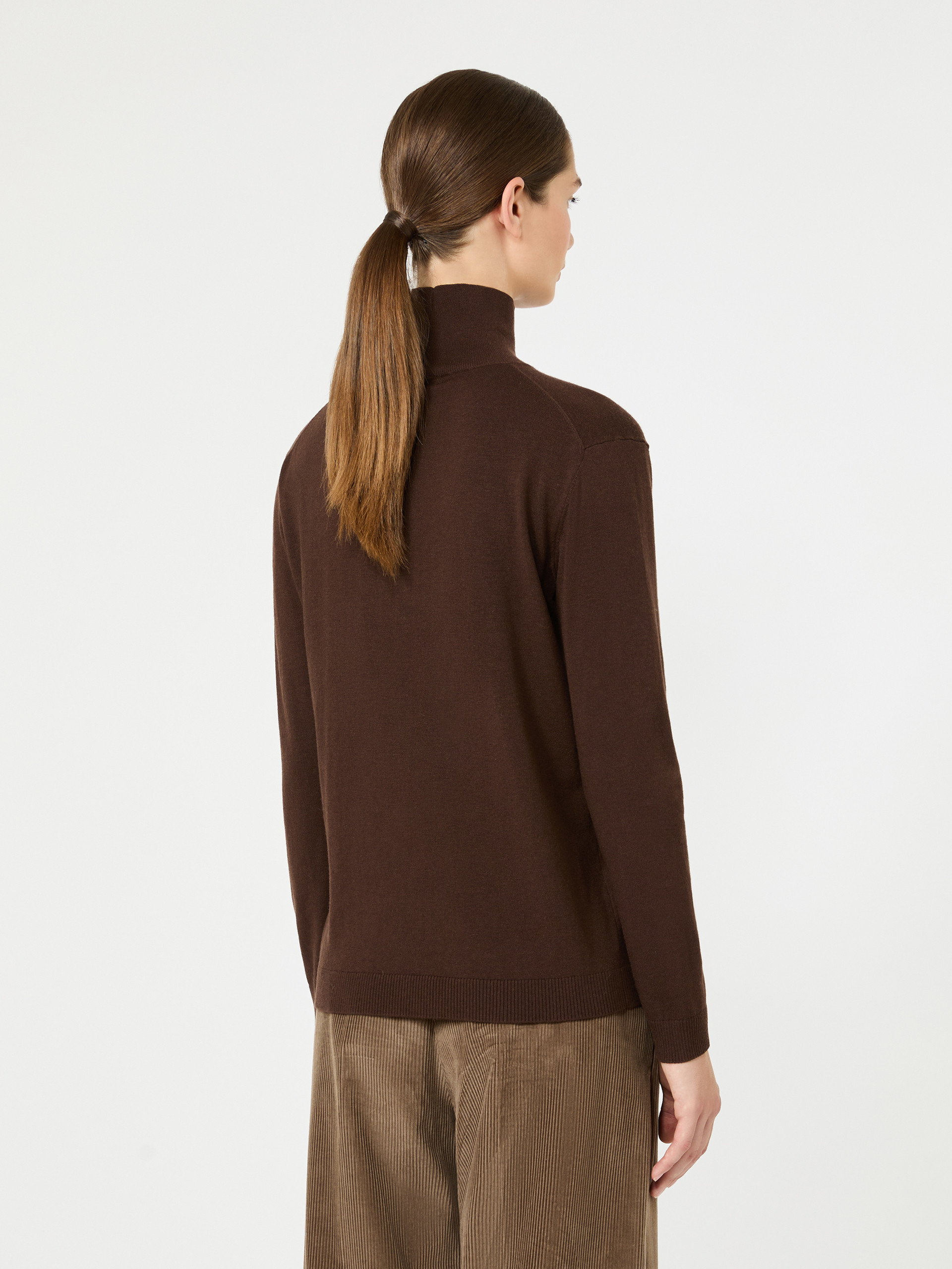 Wool and silk knit turtleneck - Weekend Max Mara - 3