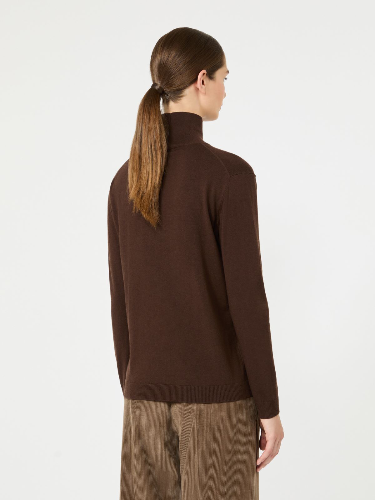 Wool and silk knit turtleneck - Weekend Max Mara - 3
