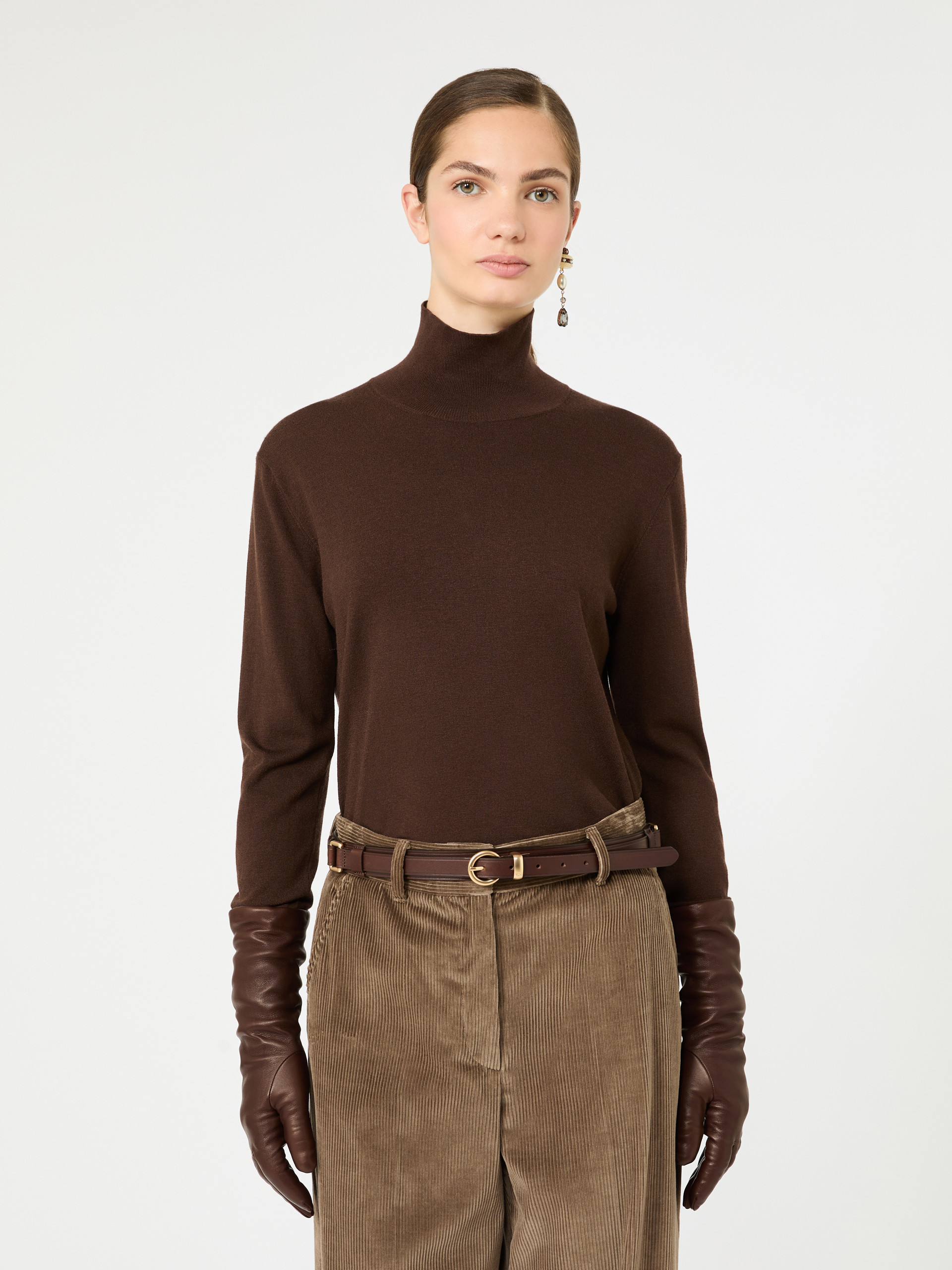 Wool and silk knit turtleneck - Weekend Max Mara - 4