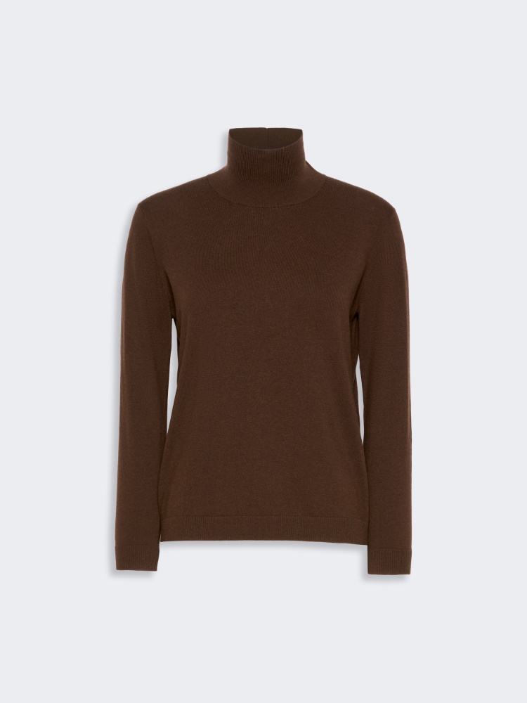 Wool and silk knit turtleneck - Weekend Max Mara - 2