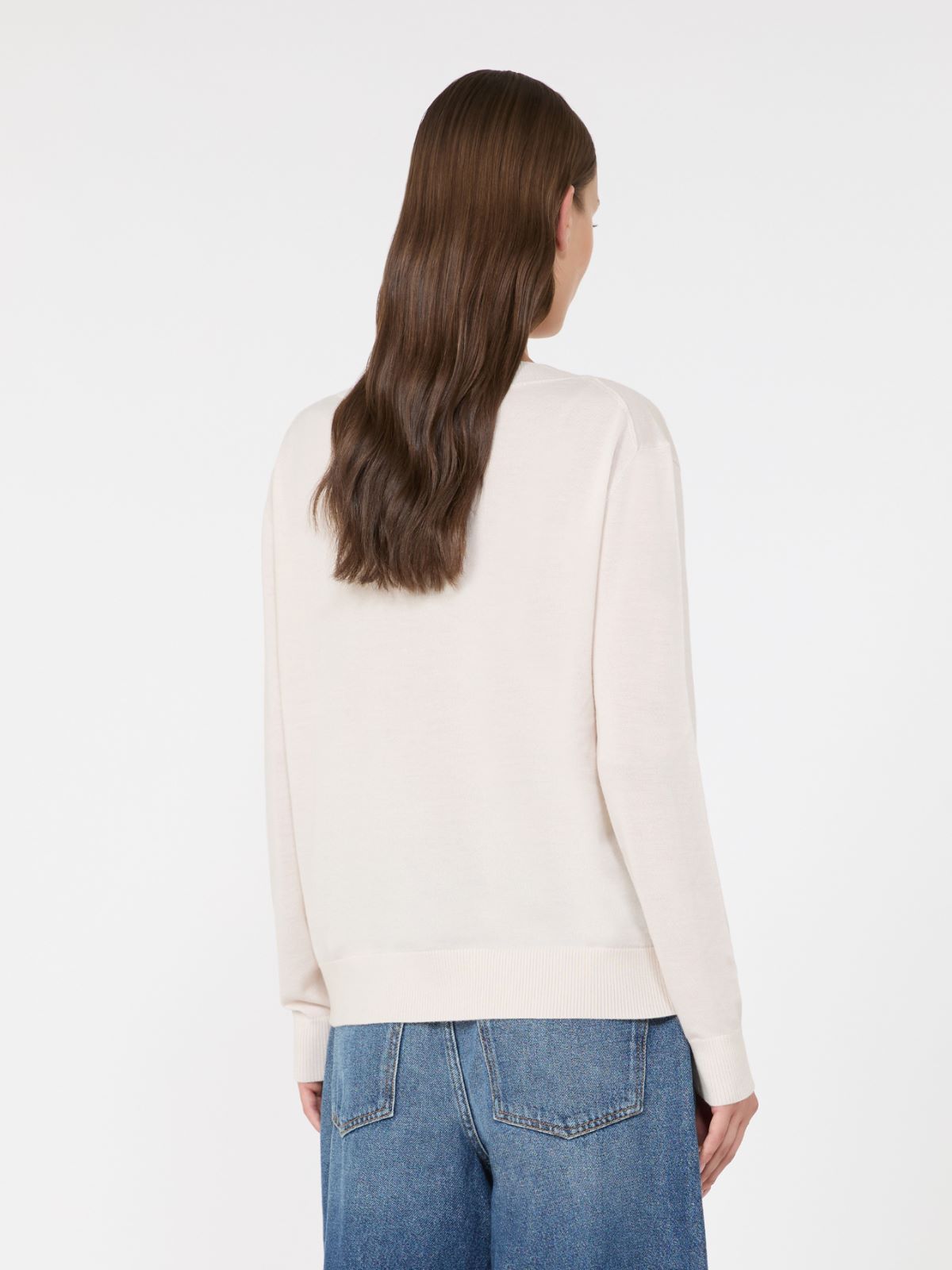 Maglia a V in lana, seta e cachemire - Weekend Max Mara - 3