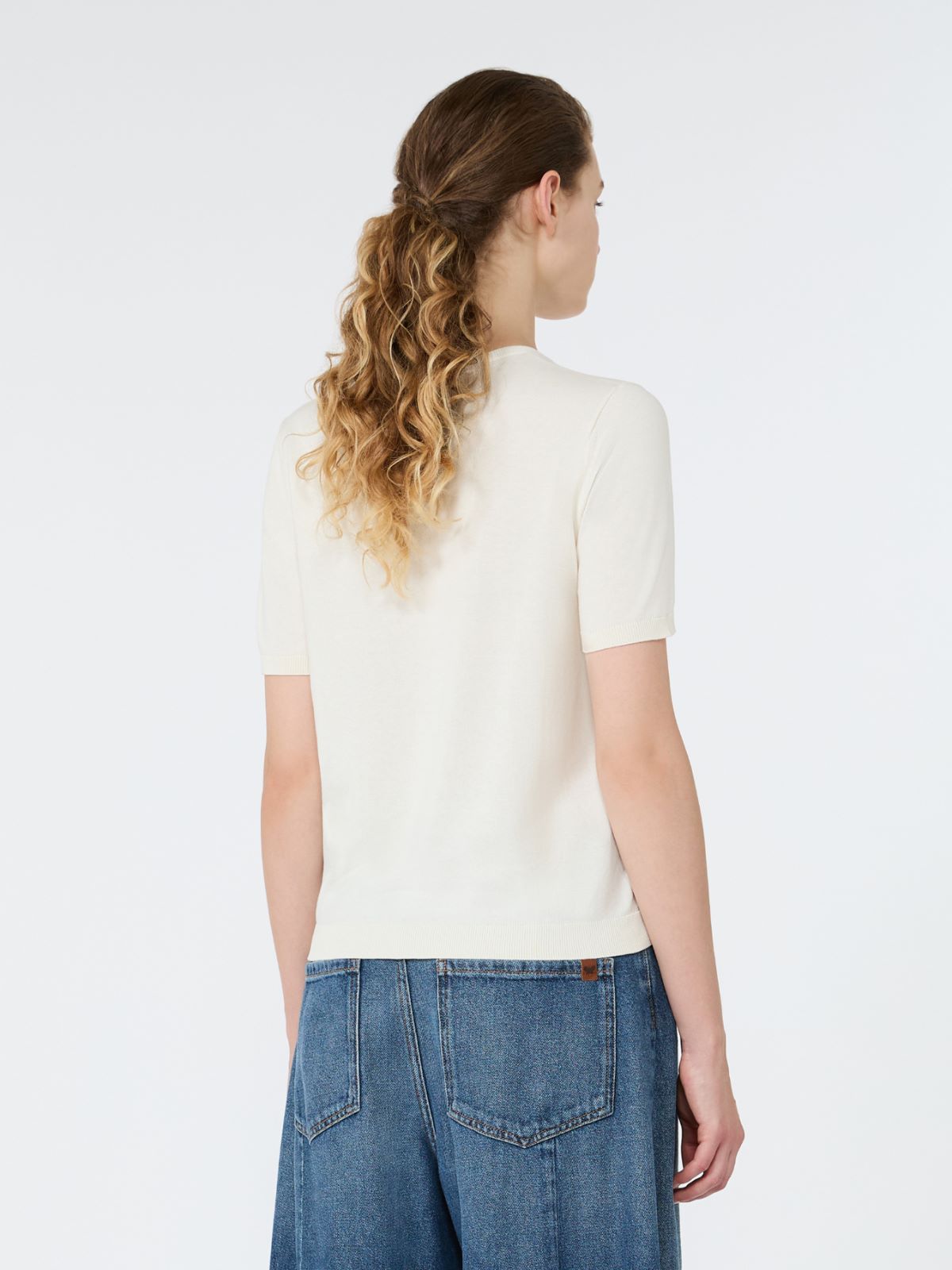 Silk and cotton crew-neck sweater - Weekend Max Mara - 3