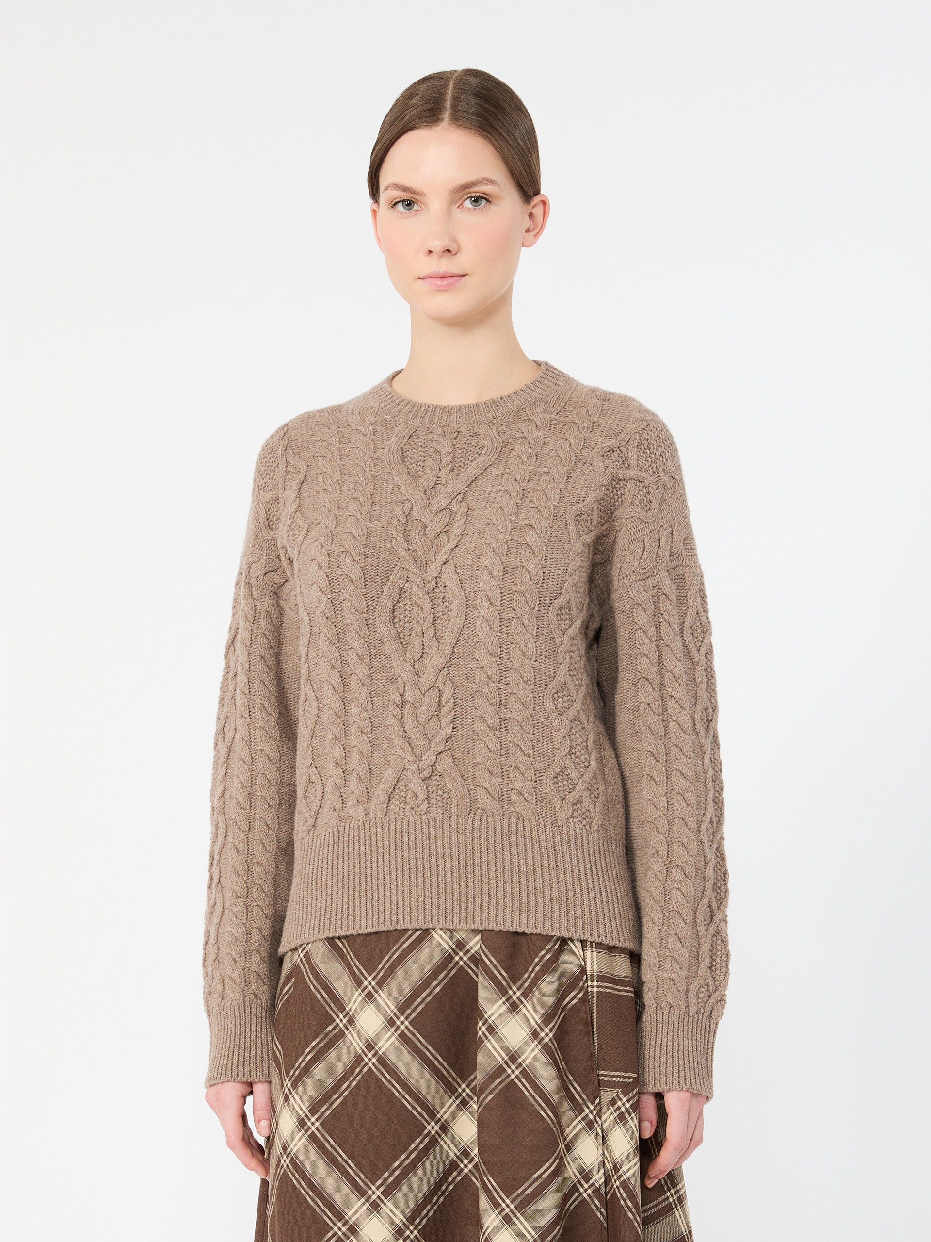 Cable knit wool yarn jumper - Weekend Max Mara - 2