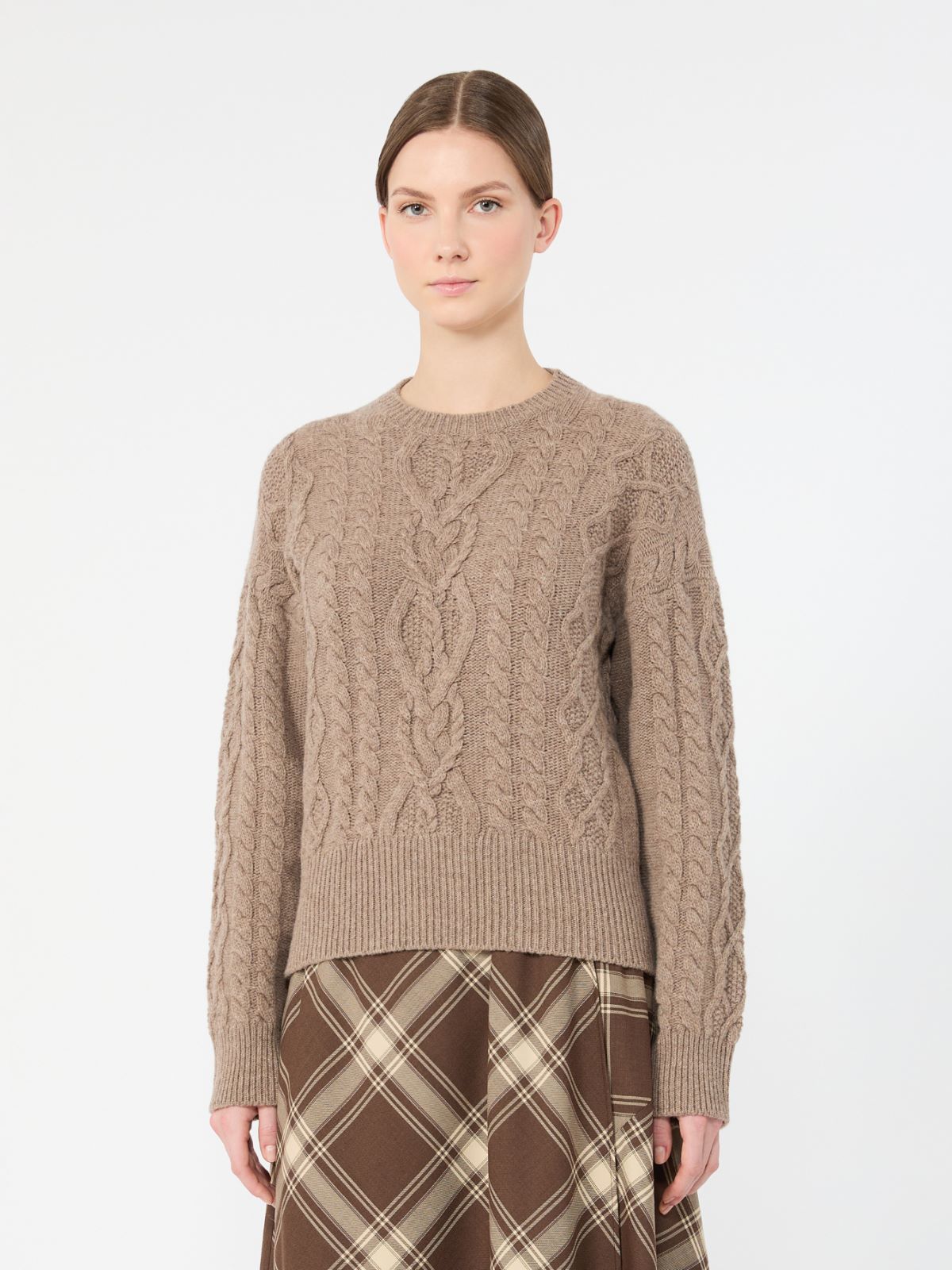 Cable knit wool yarn jumper - Weekend Max Mara - 2