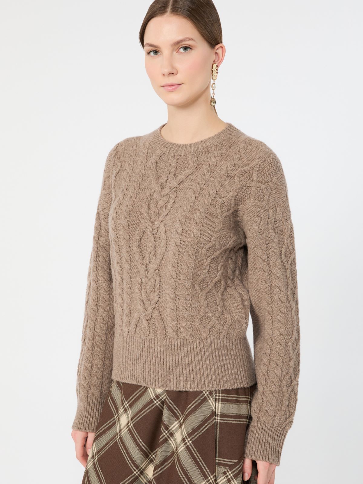 Cable knit wool yarn jumper - Weekend Max Mara - 4