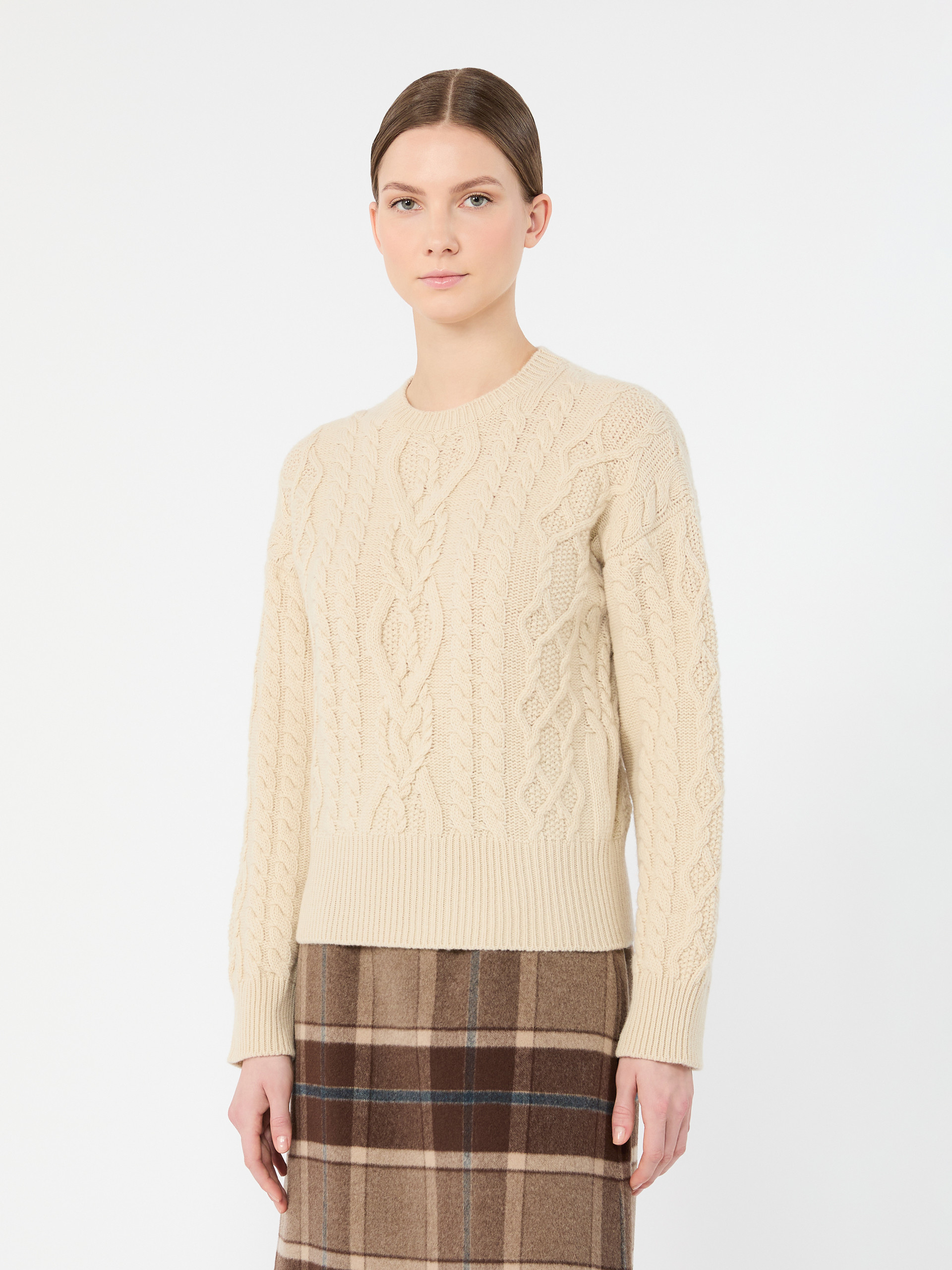 Cable knit wool yarn jumper - Weekend Max Mara - 2