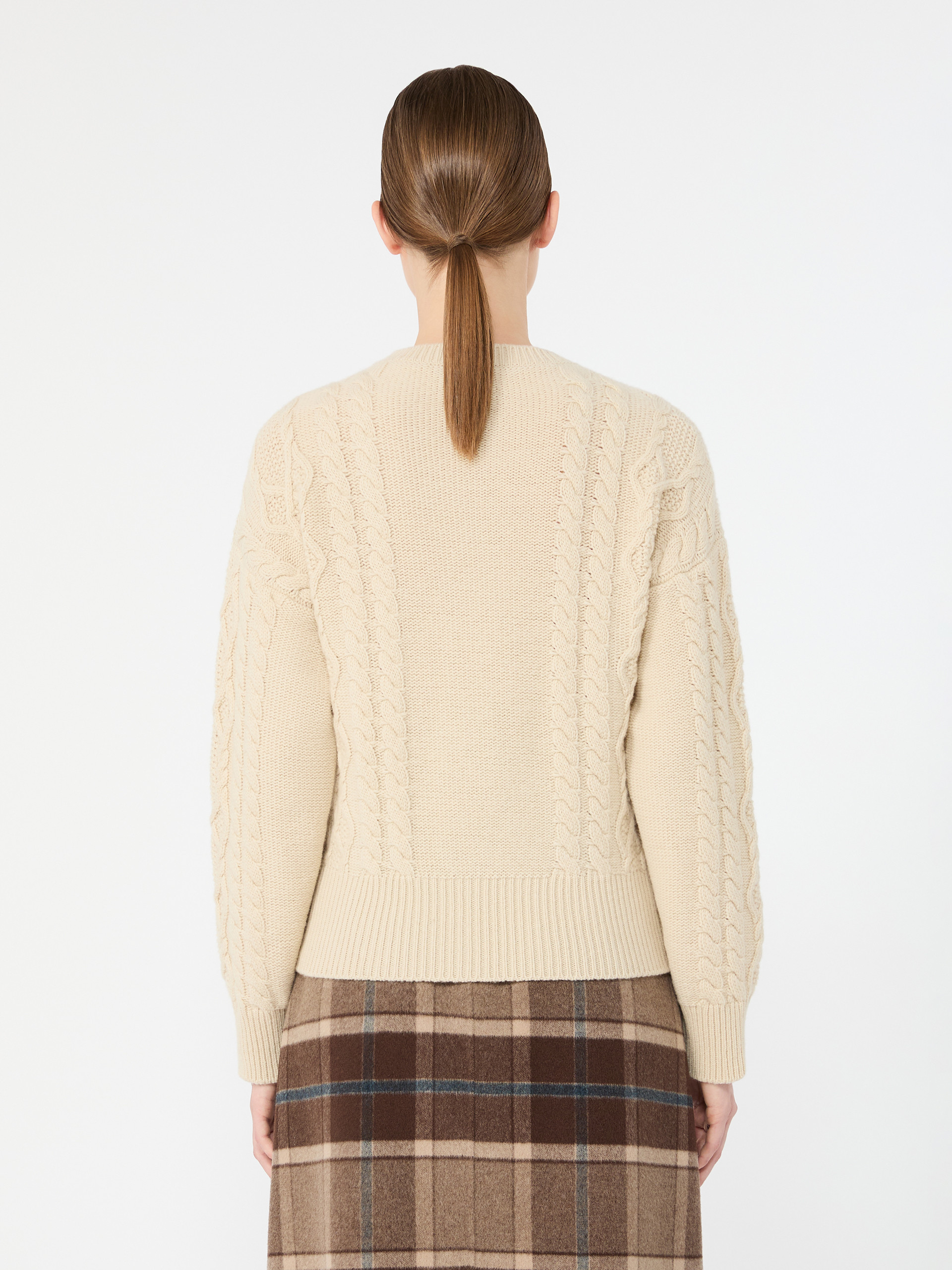 Cable knit wool yarn jumper - Weekend Max Mara - 3