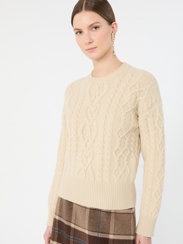 Cable knit wool yarn jumper - Weekend Max Mara