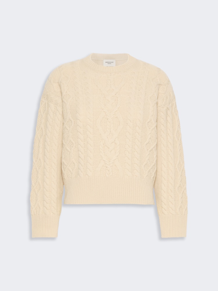Cable knit wool yarn jumper - Weekend Max Mara - 2