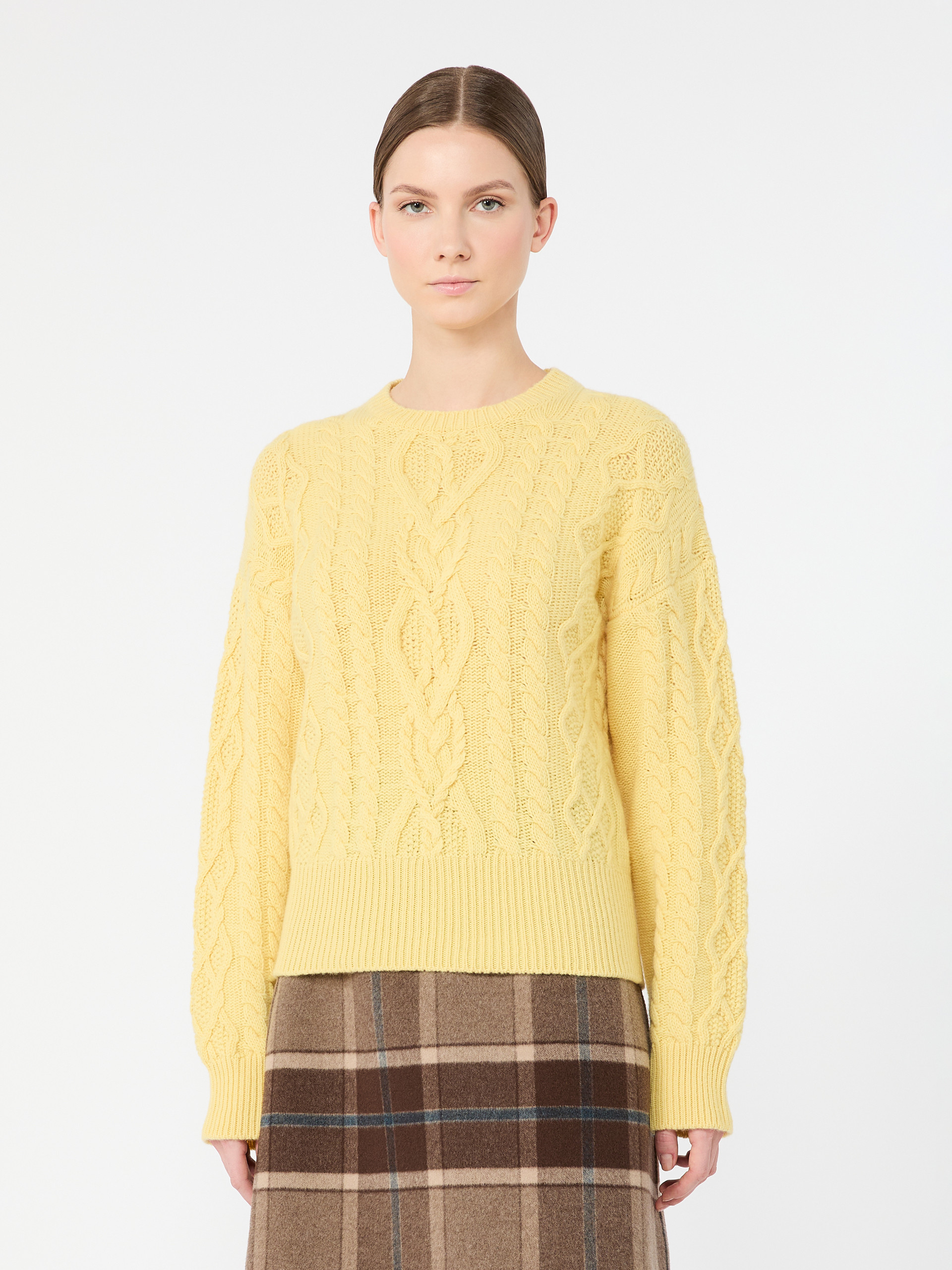 Cable knit wool yarn jumper - Weekend Max Mara - 2