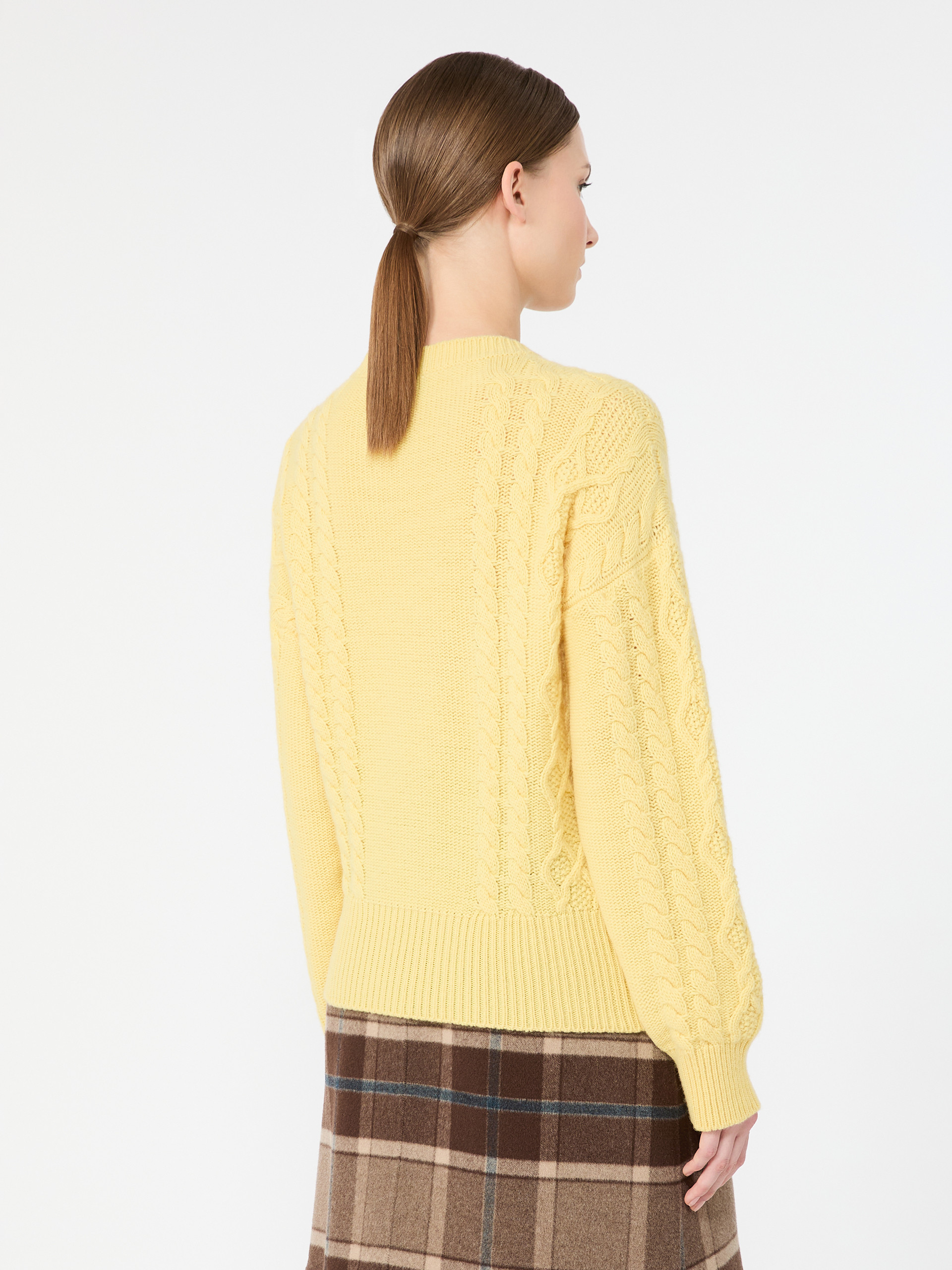 Cable knit wool yarn jumper - Weekend Max Mara - 3