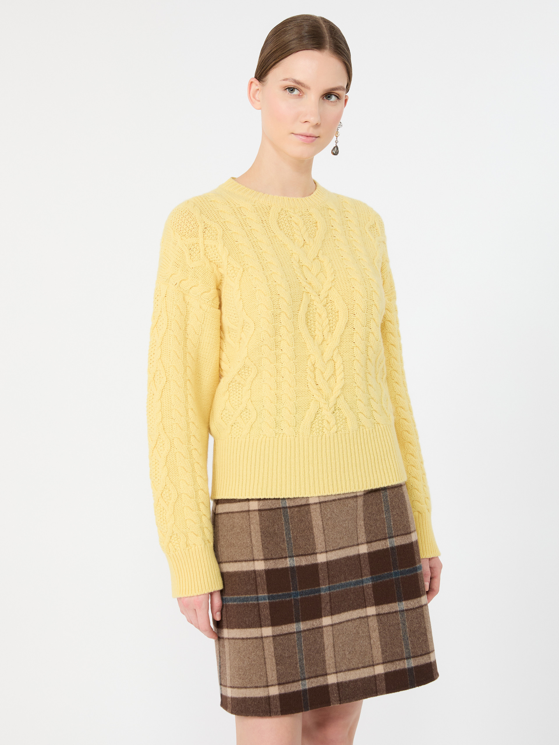 Cable knit wool yarn jumper - Weekend Max Mara - 4