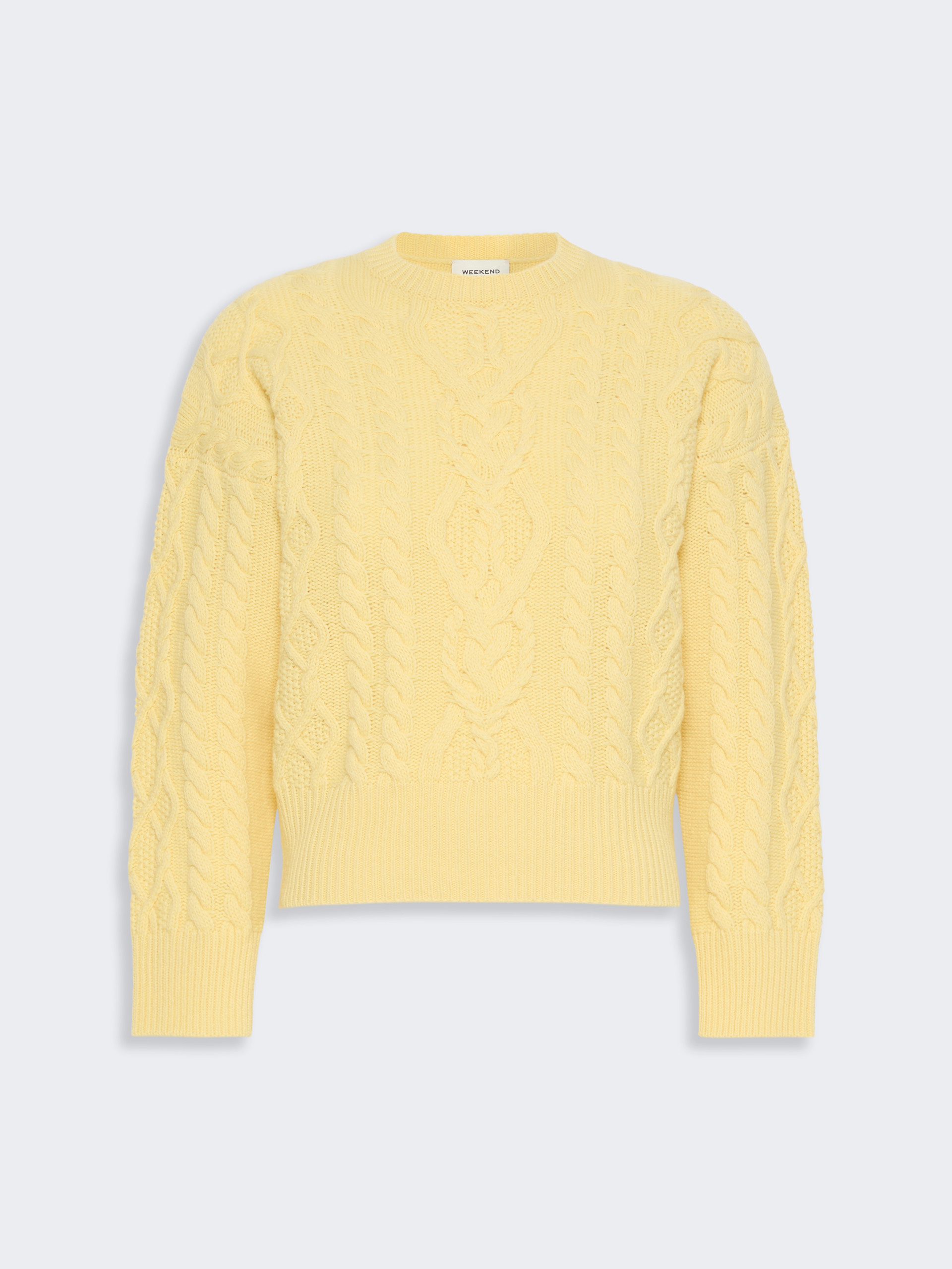 Cable knit wool yarn jumper - Weekend Max Mara - 5