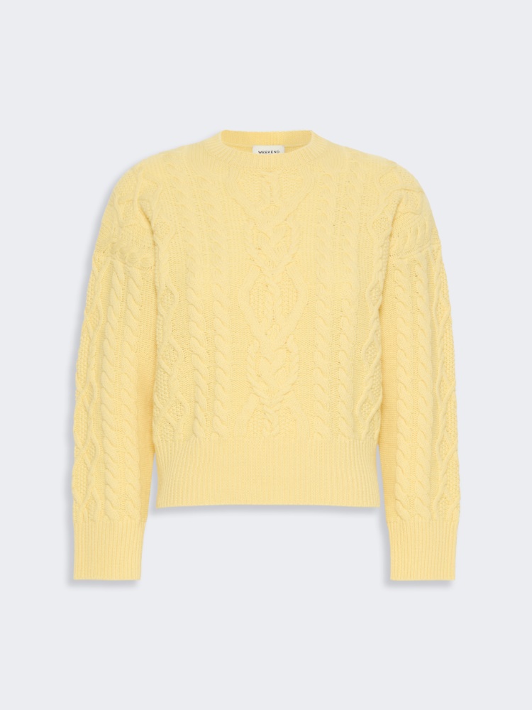 Cable knit wool yarn jumper - Weekend Max Mara - 2