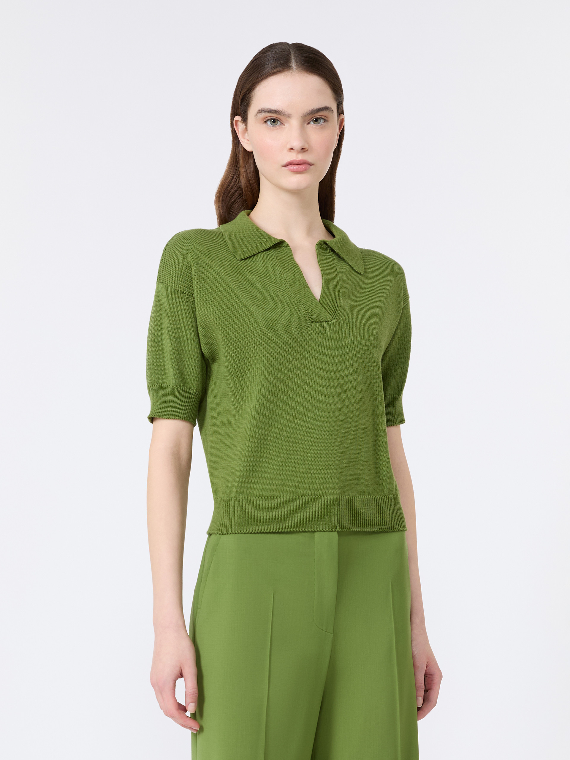 Cotton yarn sweater - GREEN - Weekend Max Mara - 2
